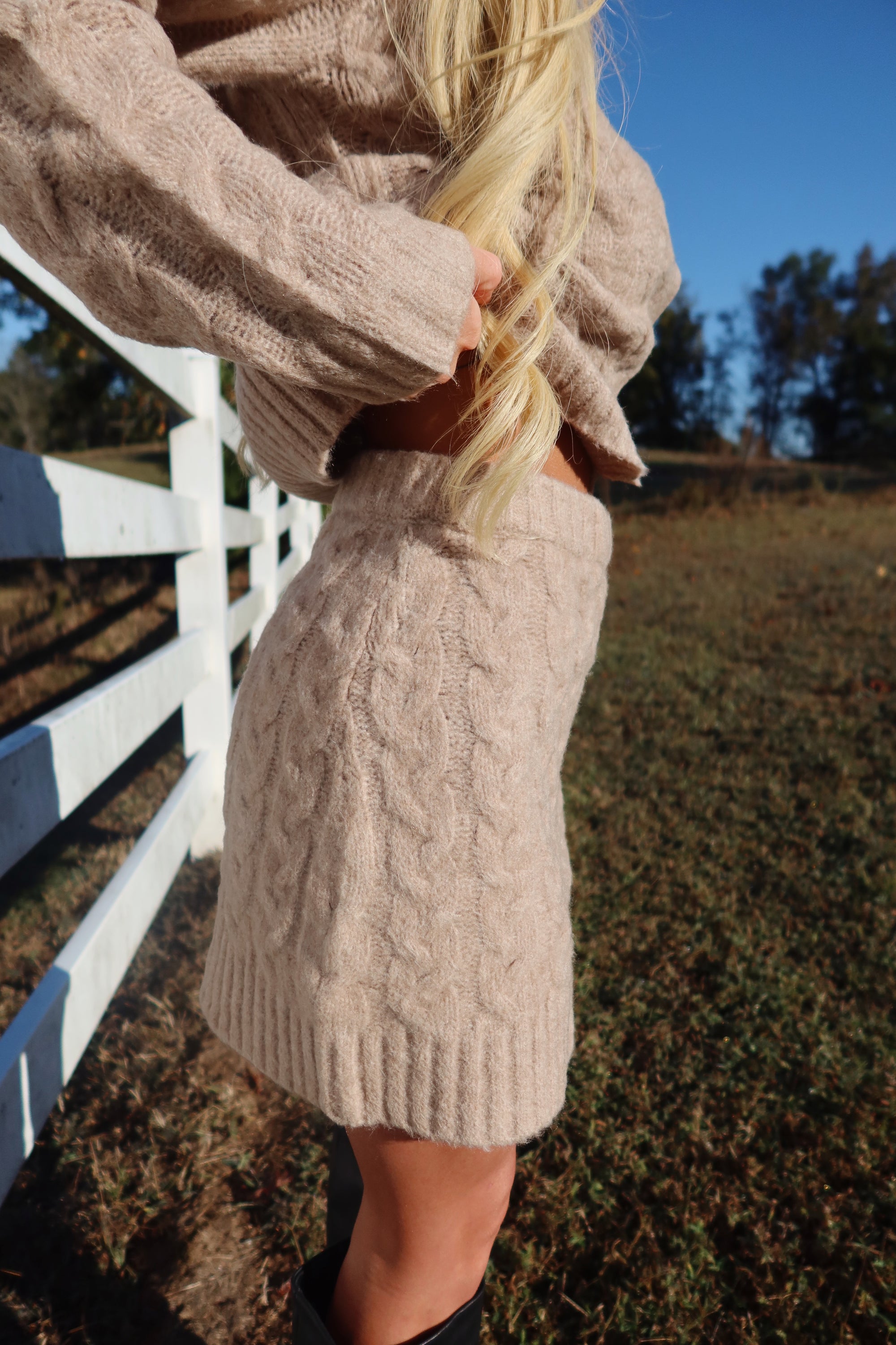 The Thankful Cable Knit Set
