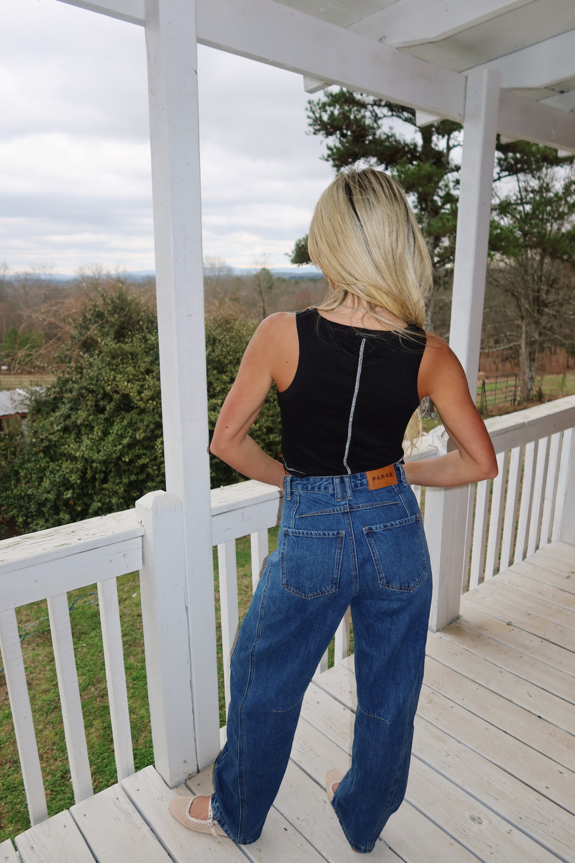 Audrey Sleeveless Knit Top-Black