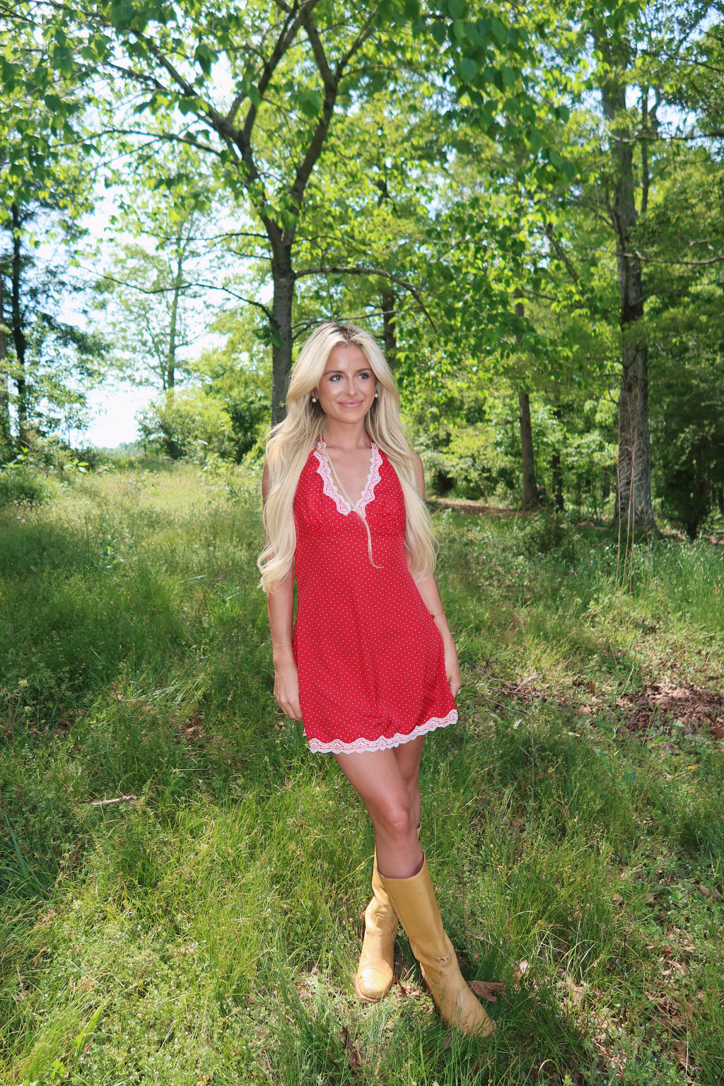 Cherrie Polka Dot Mini Dress