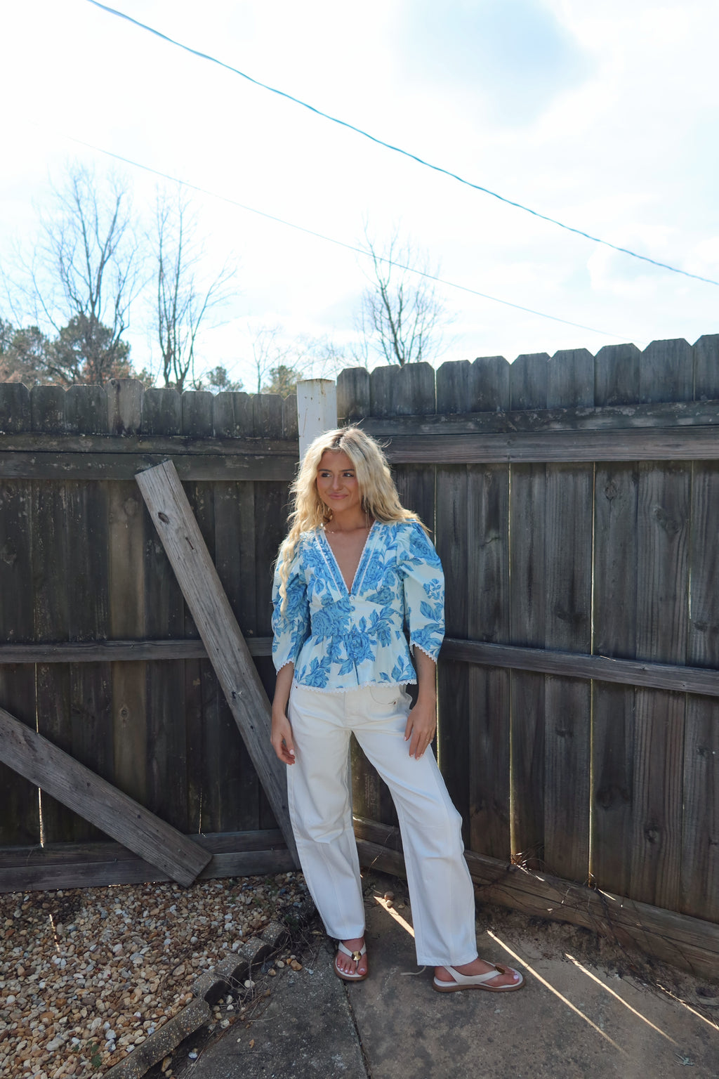 Ana Floral Puff Sleeve Blouse