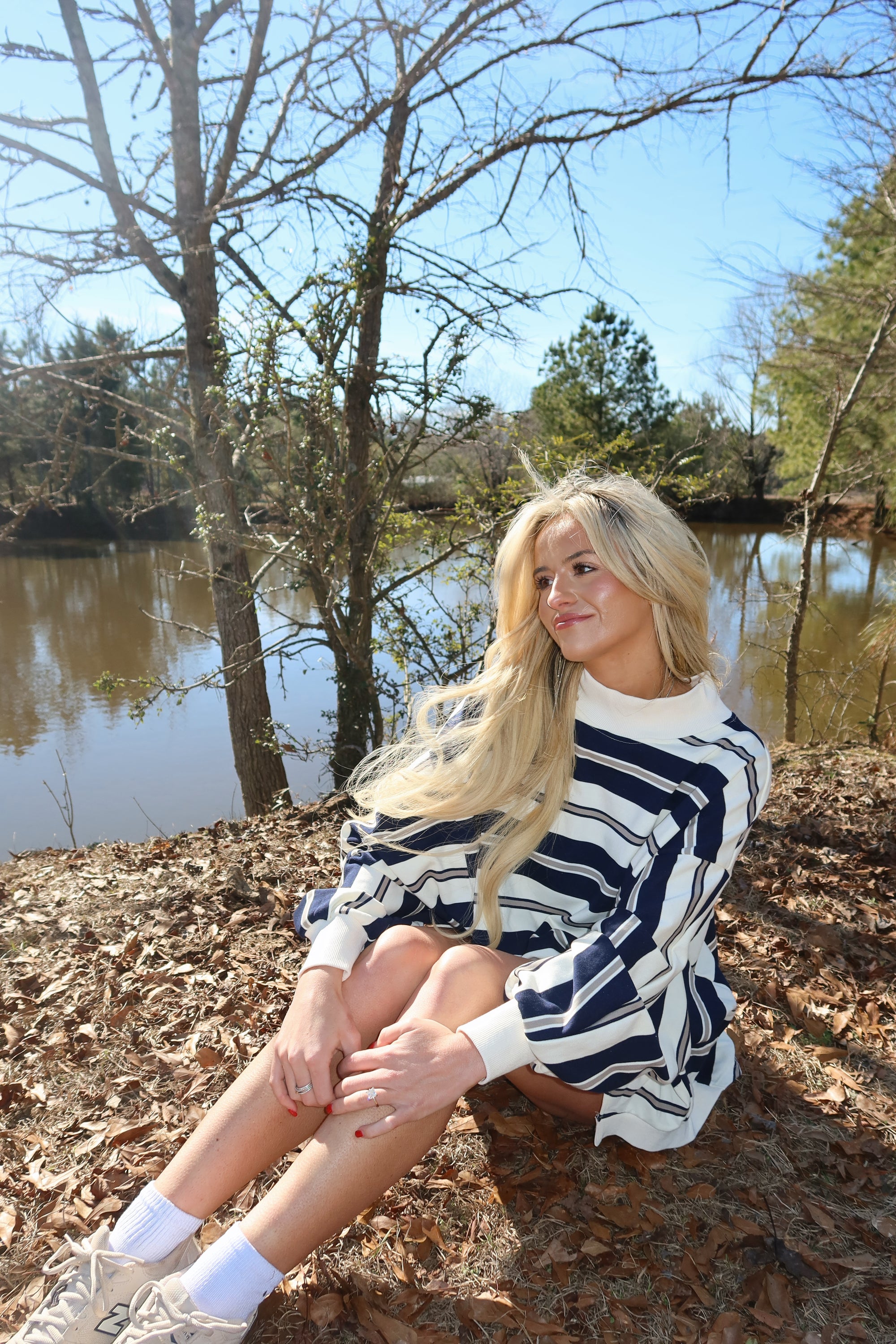 Varsity Mock neck (Navy)