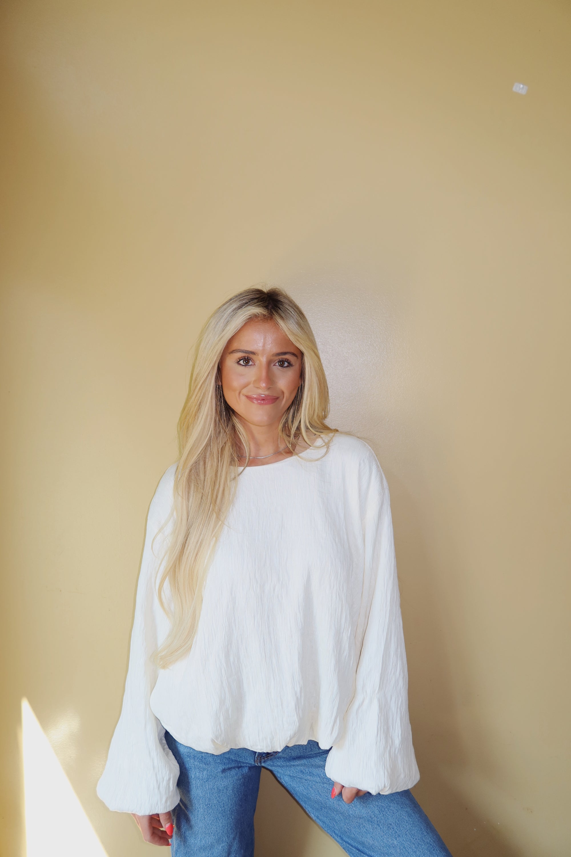 Taylor Long Sleeve Bubble Top
