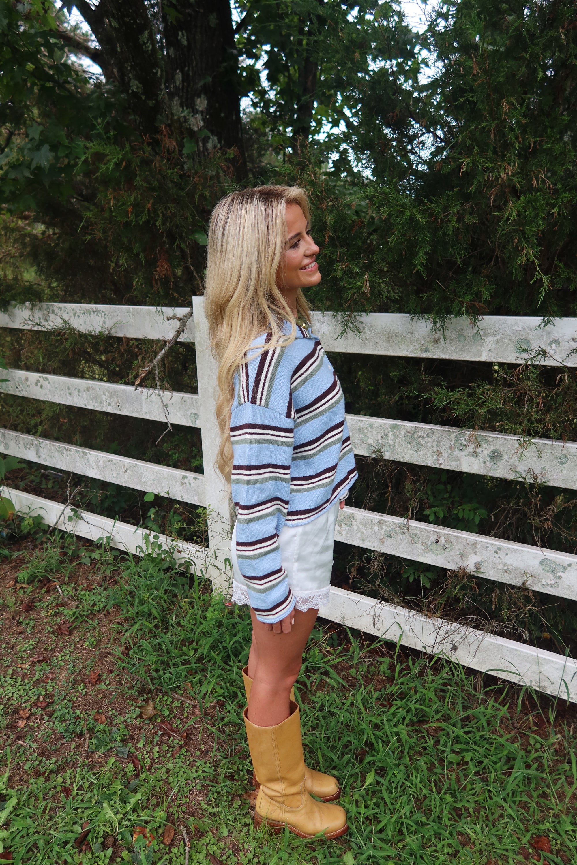Maeve Striped Cardigan