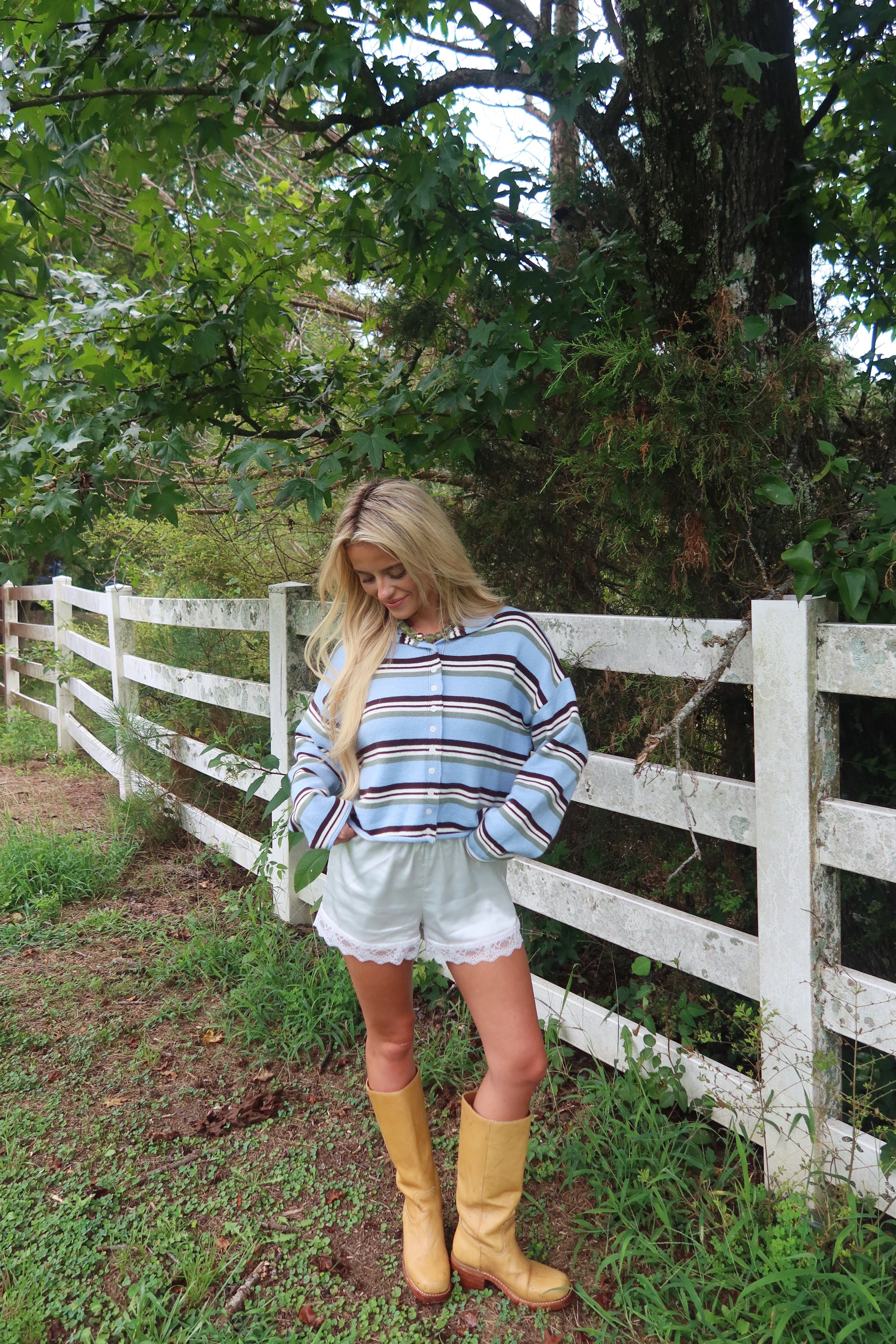 Maeve Striped Cardigan