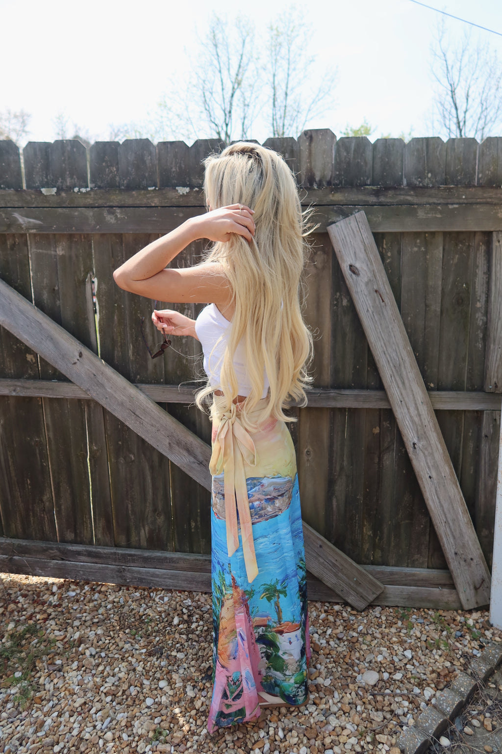 The Coastal Canvas Maxi Skirt