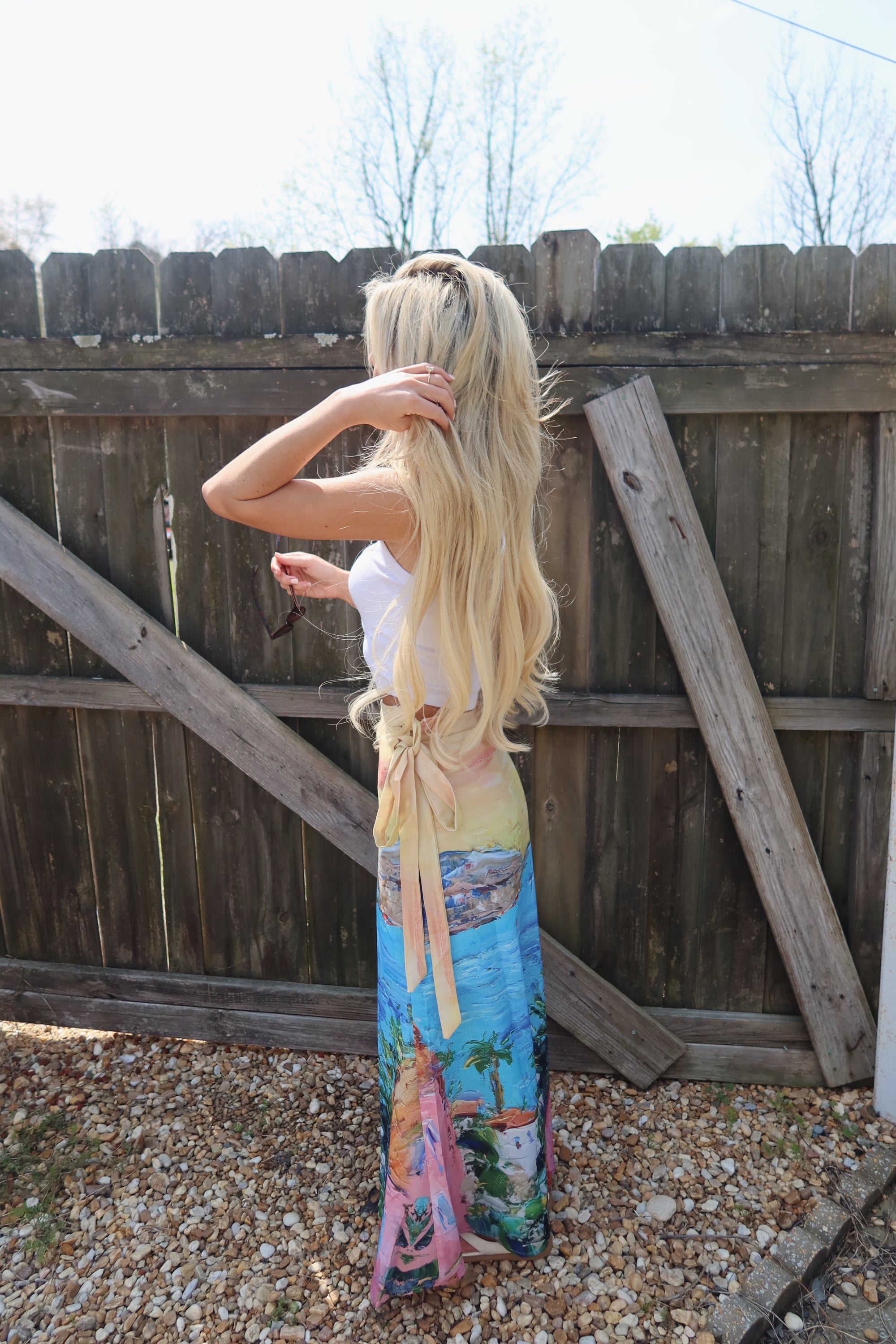 The Coastal Canvas Maxi Skirt