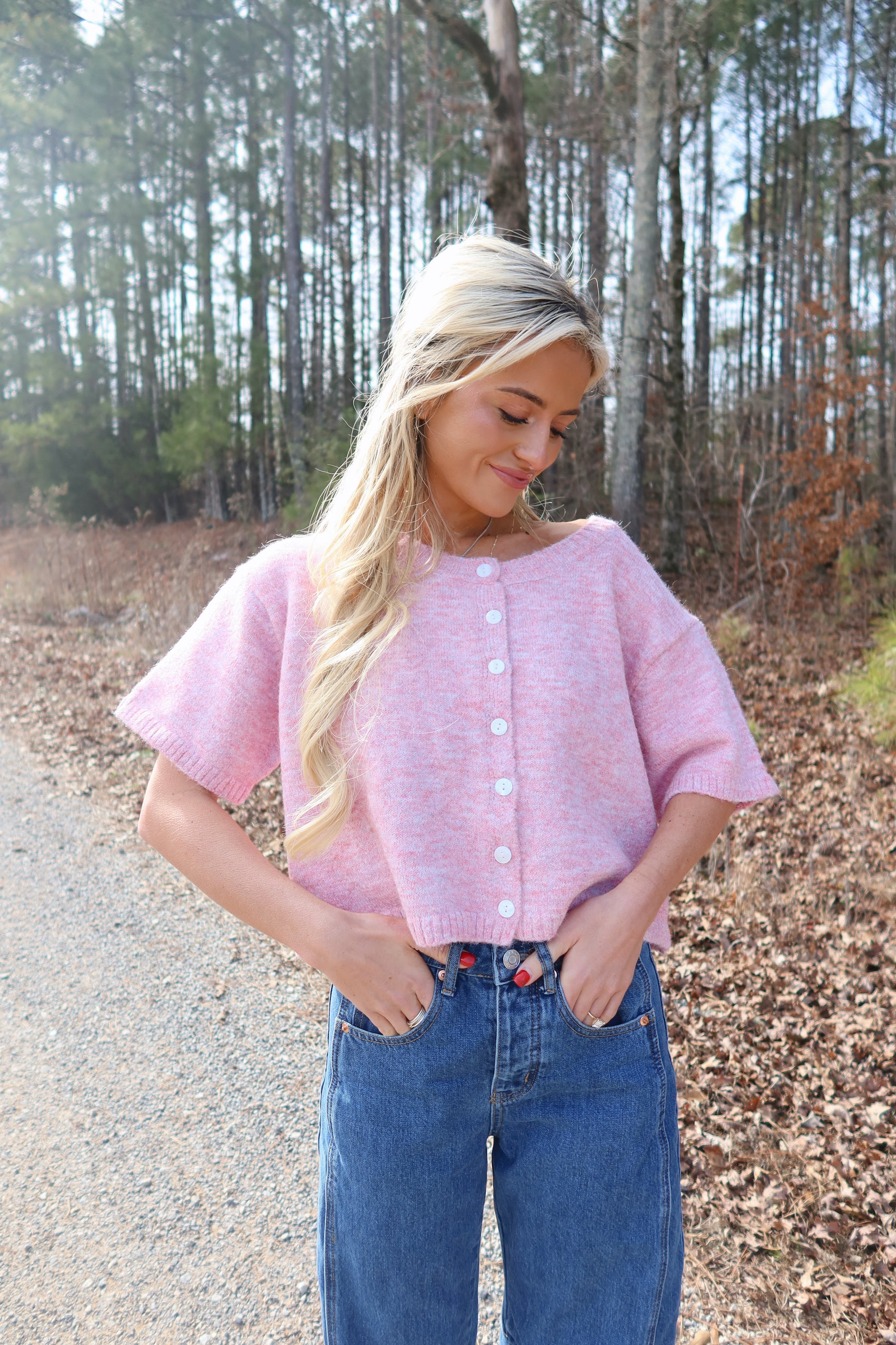 Cora Cardigan (Pink)