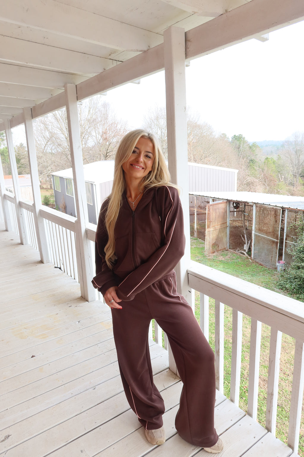 Scuba Zip Up (Chocolate)