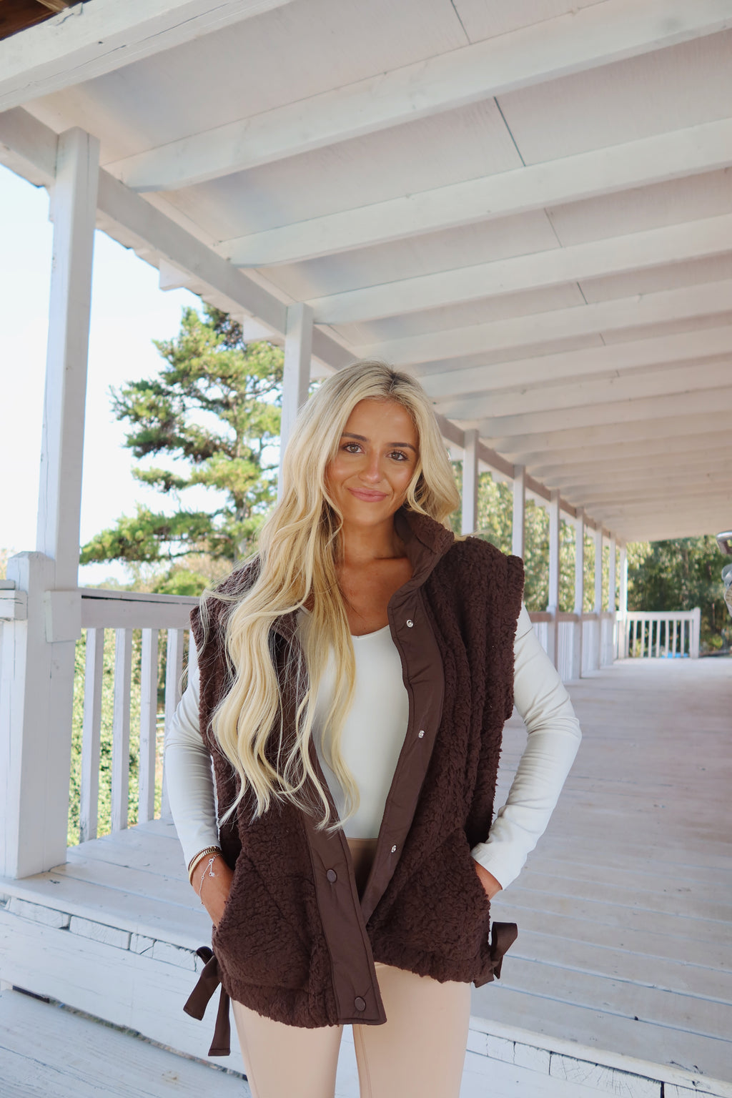 Alpine Sherpa Vest (Brown)