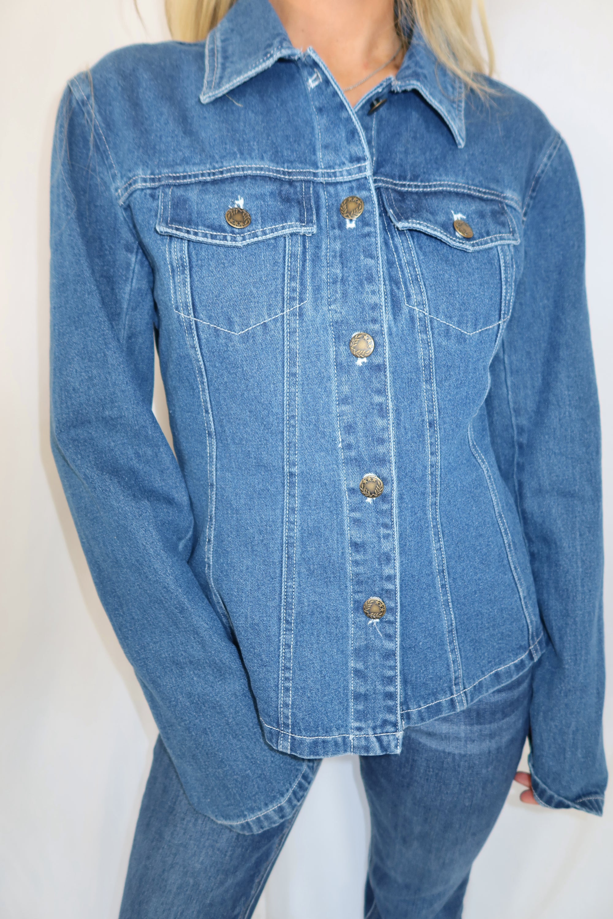 Mareli Fitted Denim Top