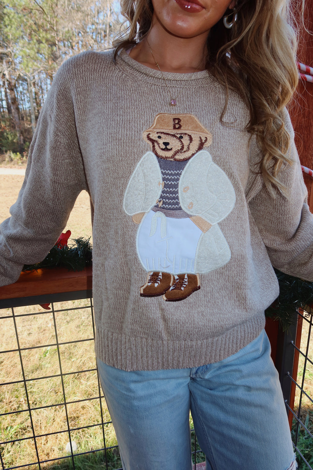 Teddy Bear Knit Sweater