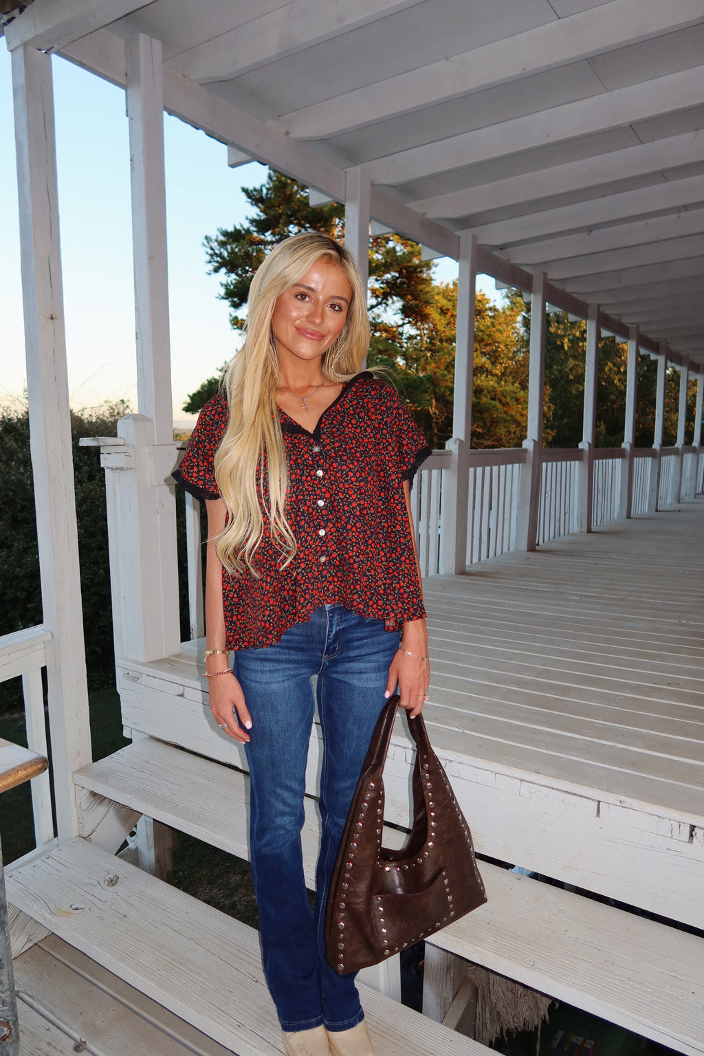Autumn Floral Blouse