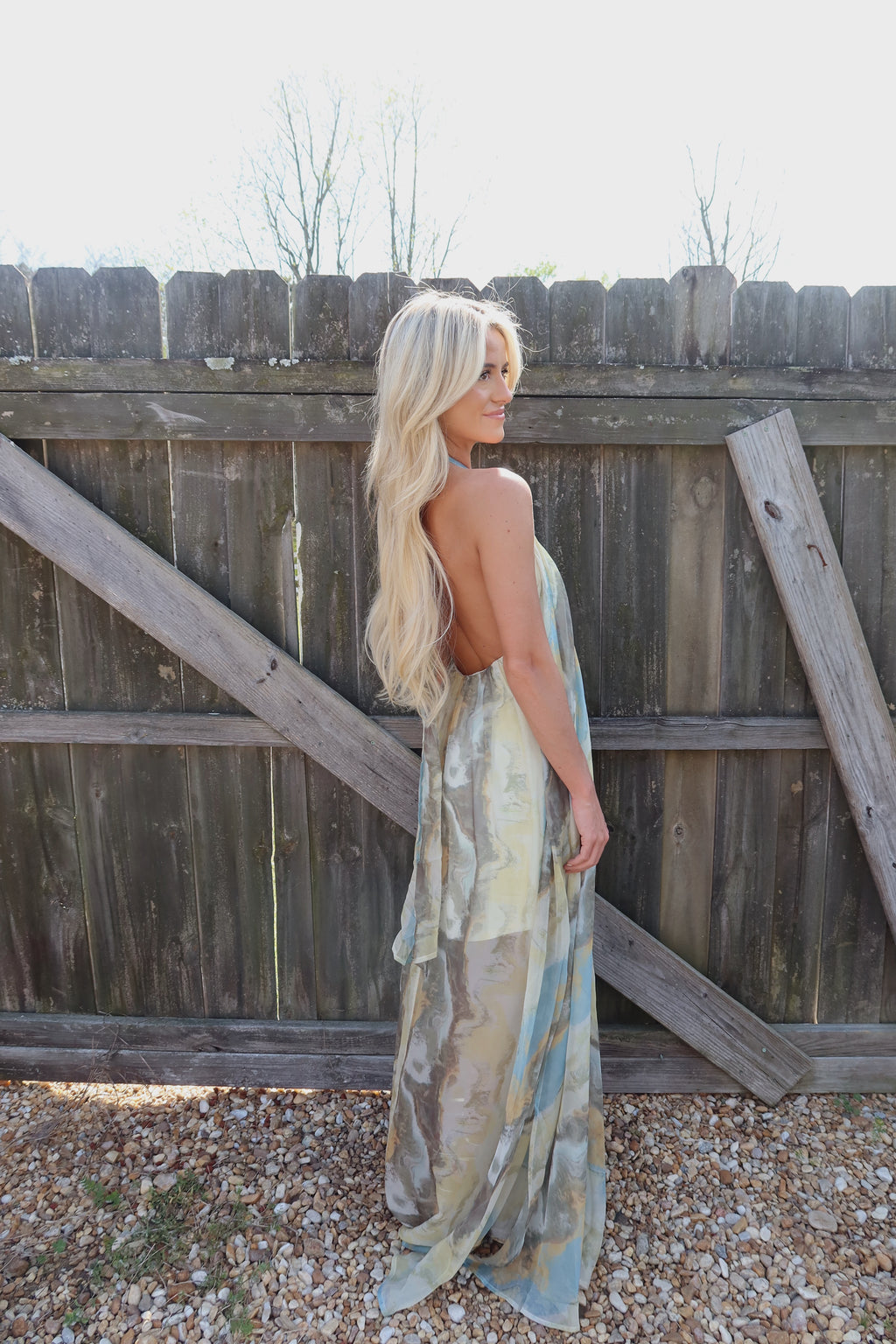 Daphne Gold Accent Gown