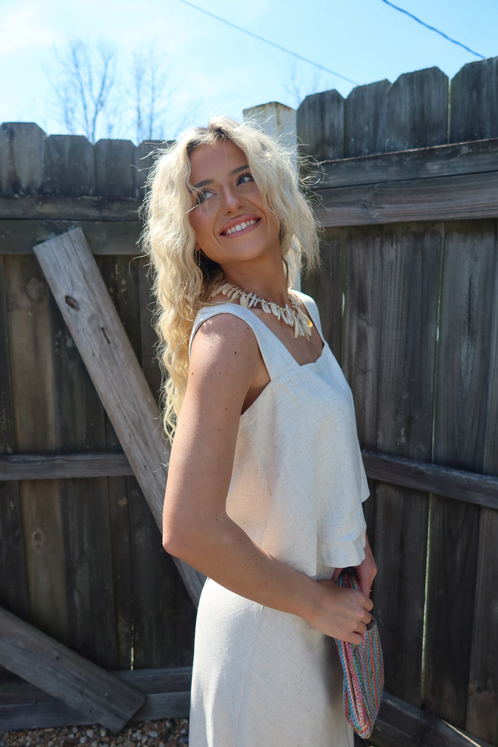 Capri Linen Skirt Set