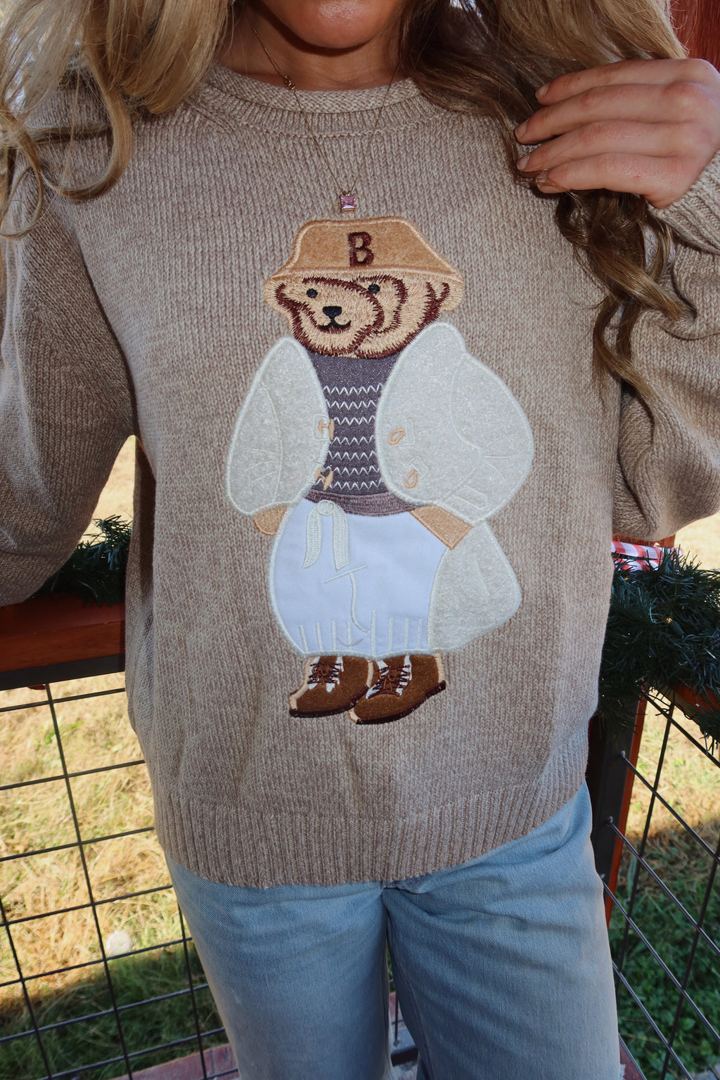 Teddy Bear Knit Sweater