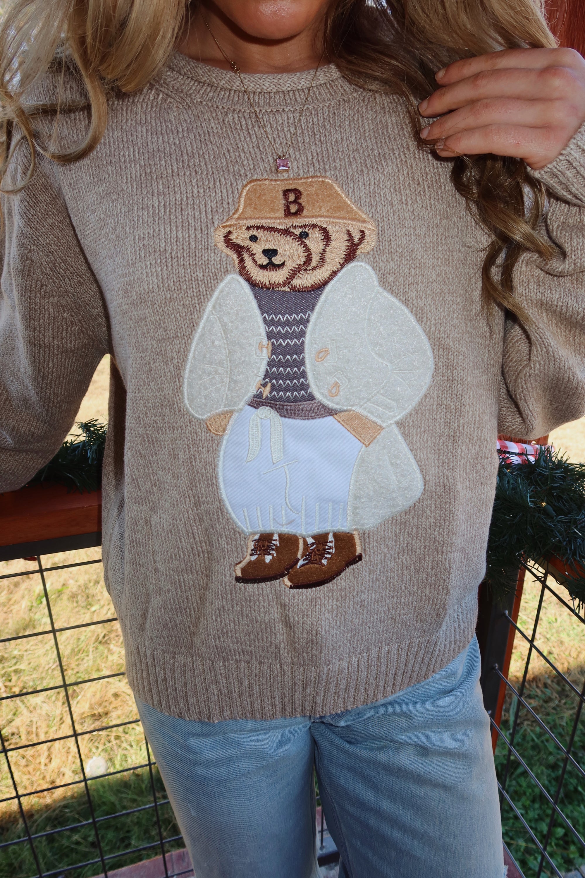 Teddy Bear Knit Sweater