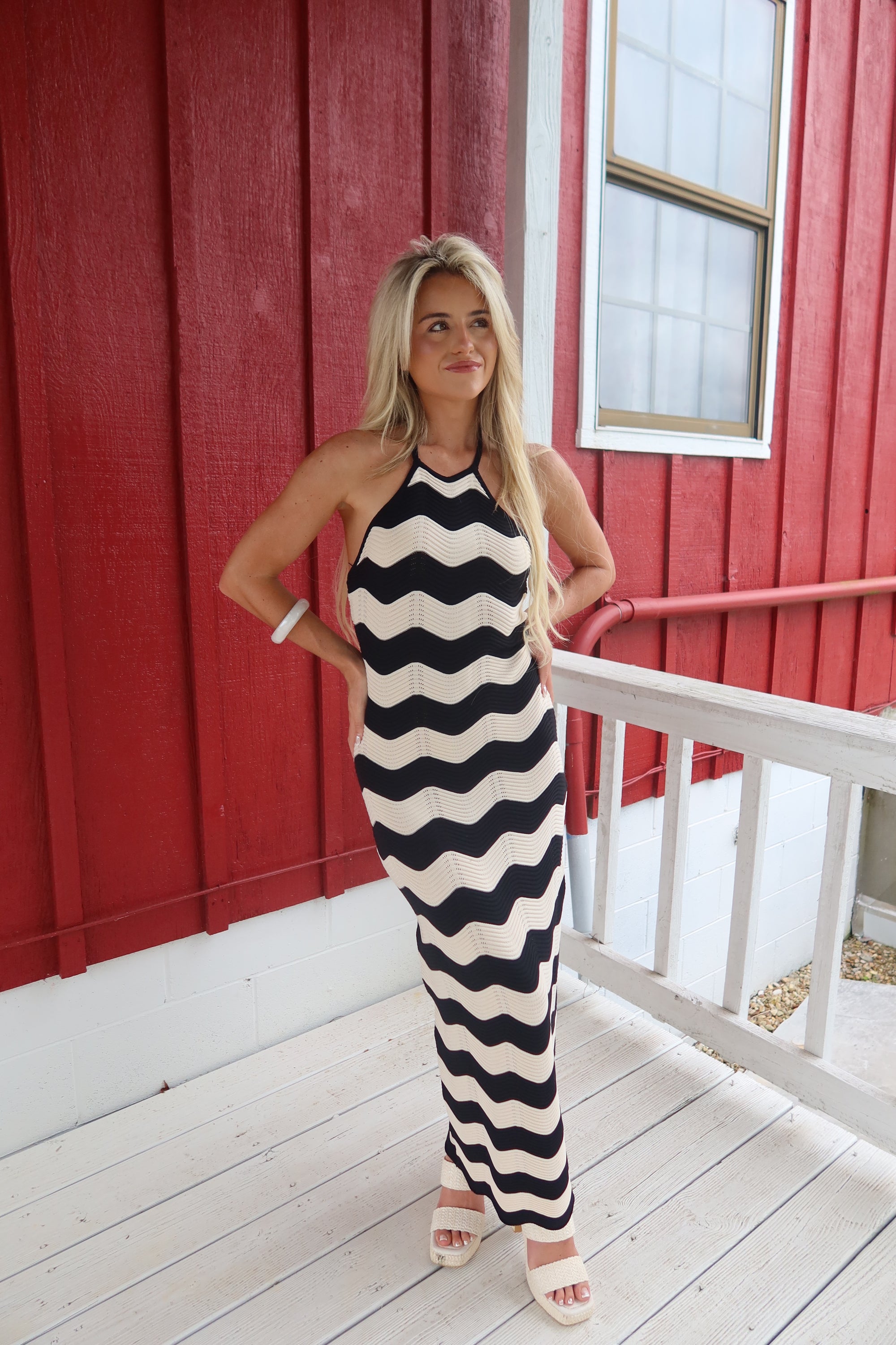 Dockside High Neck Maxi Dress