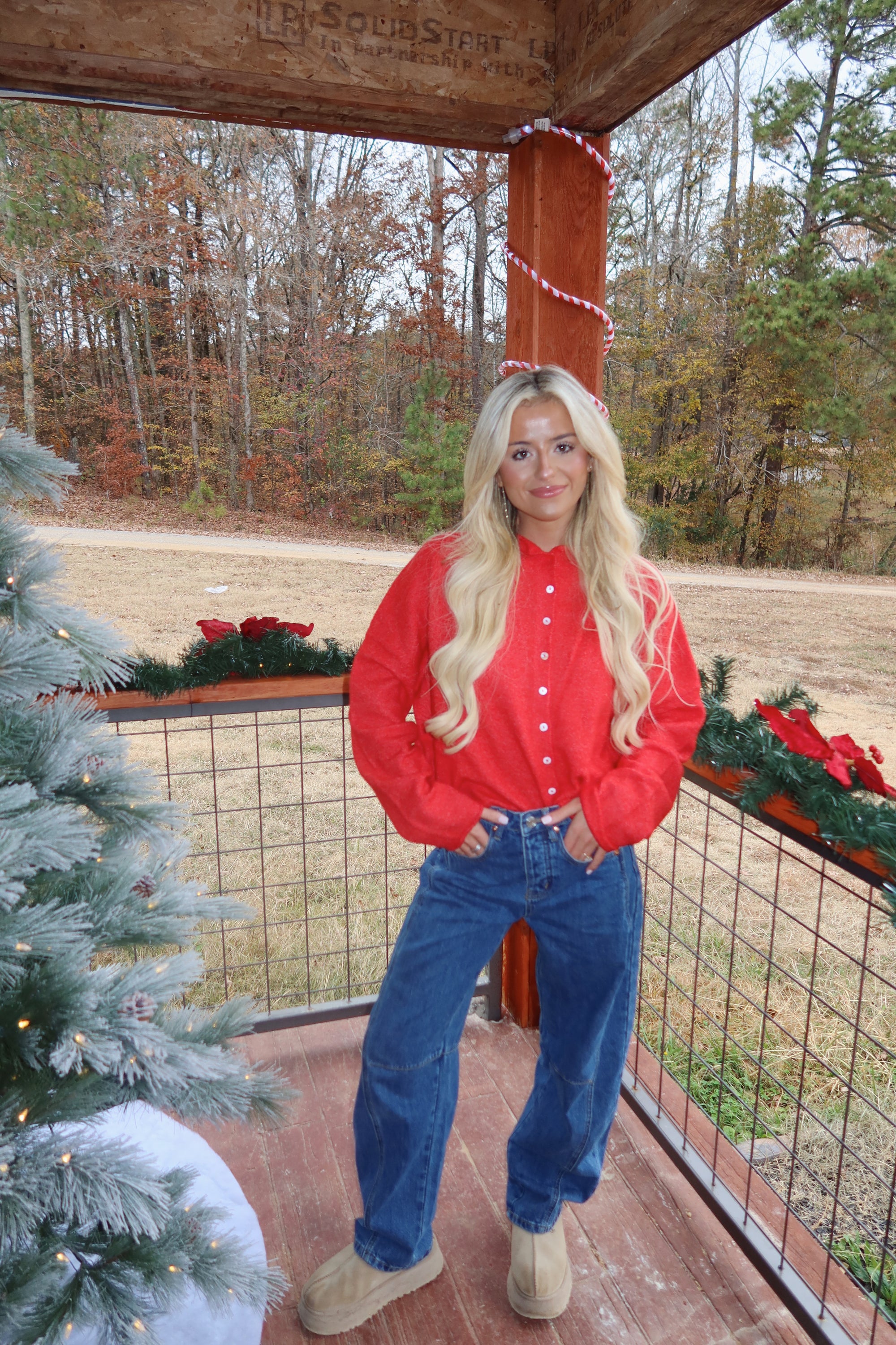 Clara Cardigan (Red)