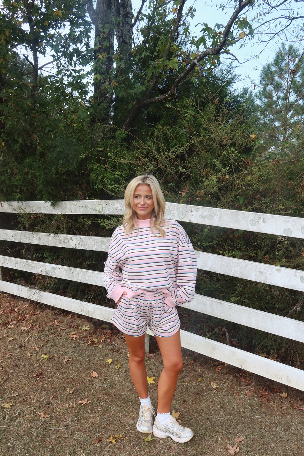 The Poppy Striped Shorts Set