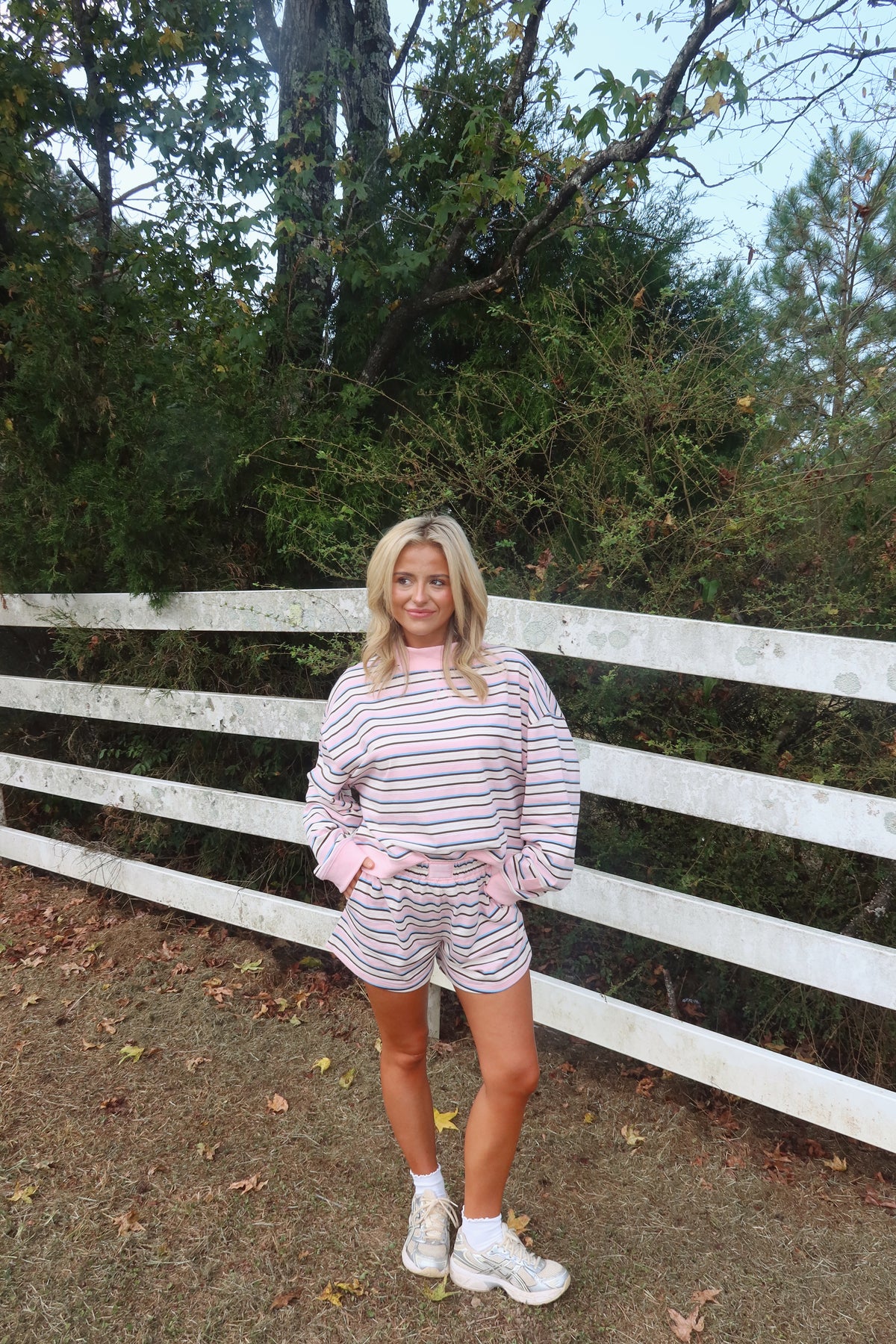 The Poppy Striped Shorts Set