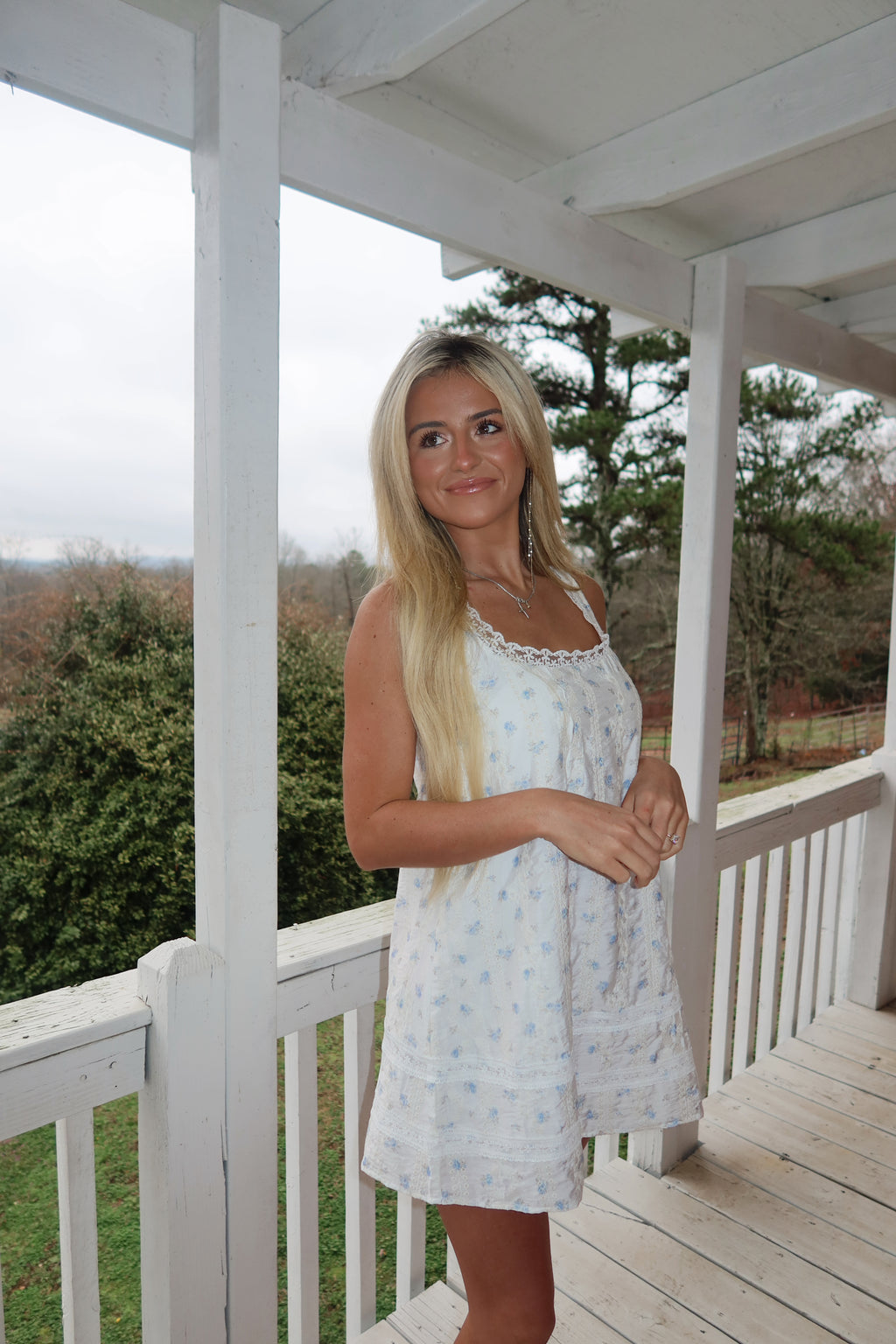 Quinn Eyelet Swing Dress