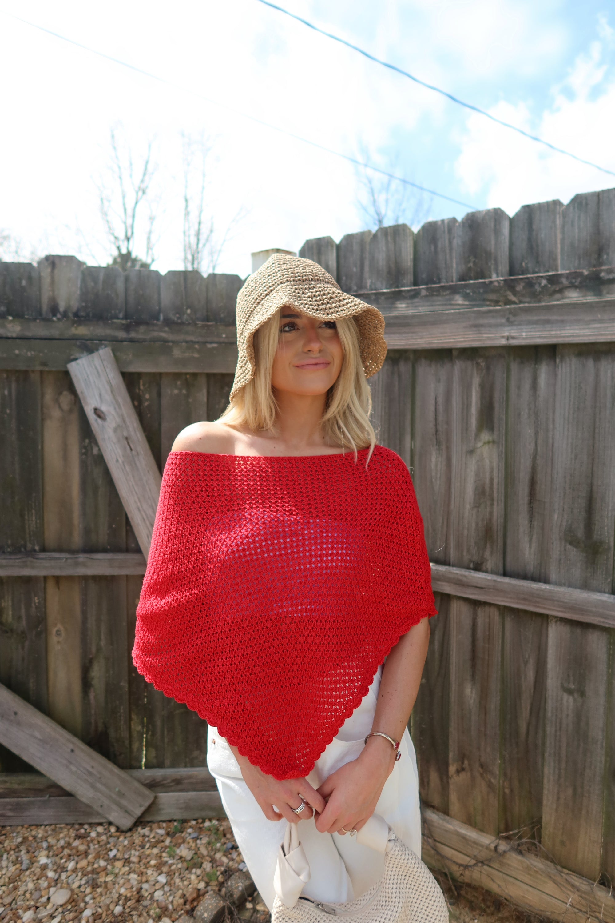 Sunset Crochet Poncho