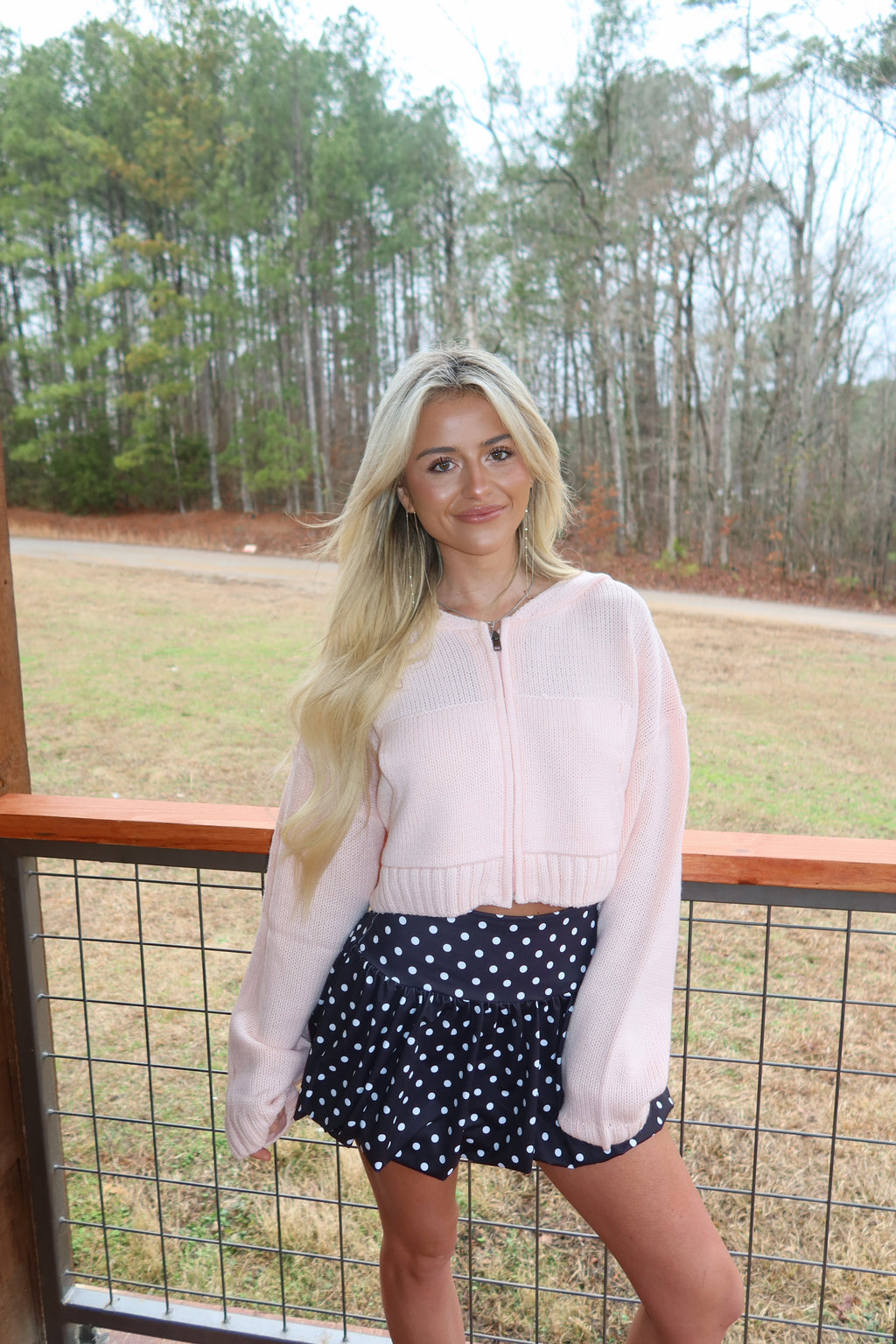 Polka Dot Bubble Skort