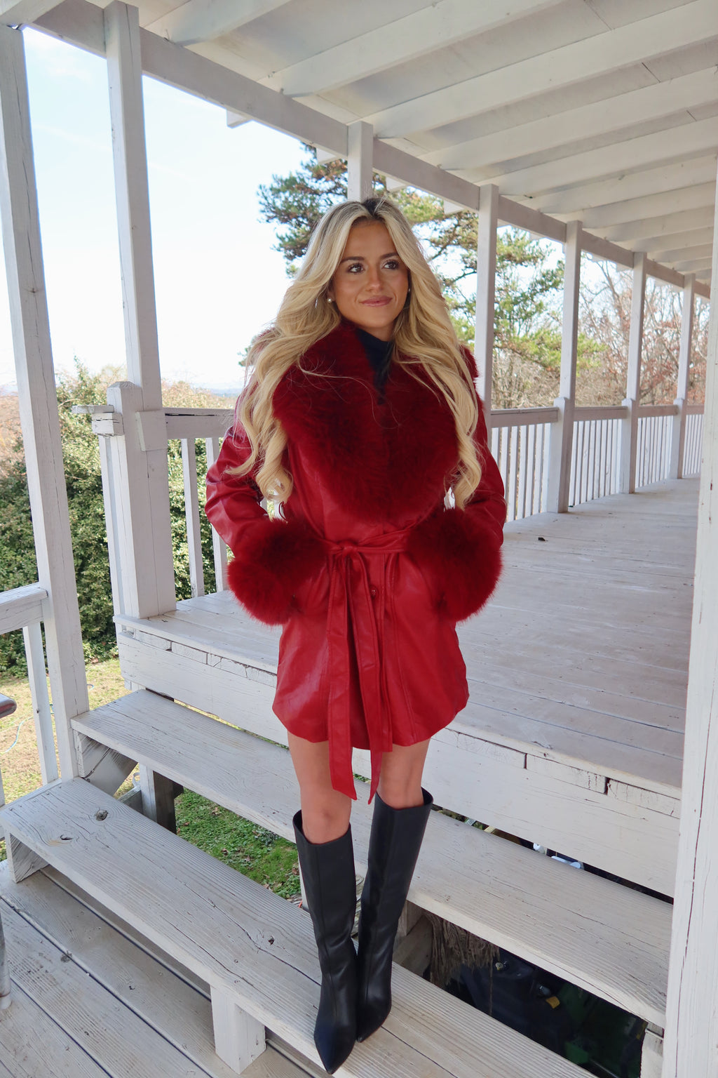 Stacy Fur Trim Jacket