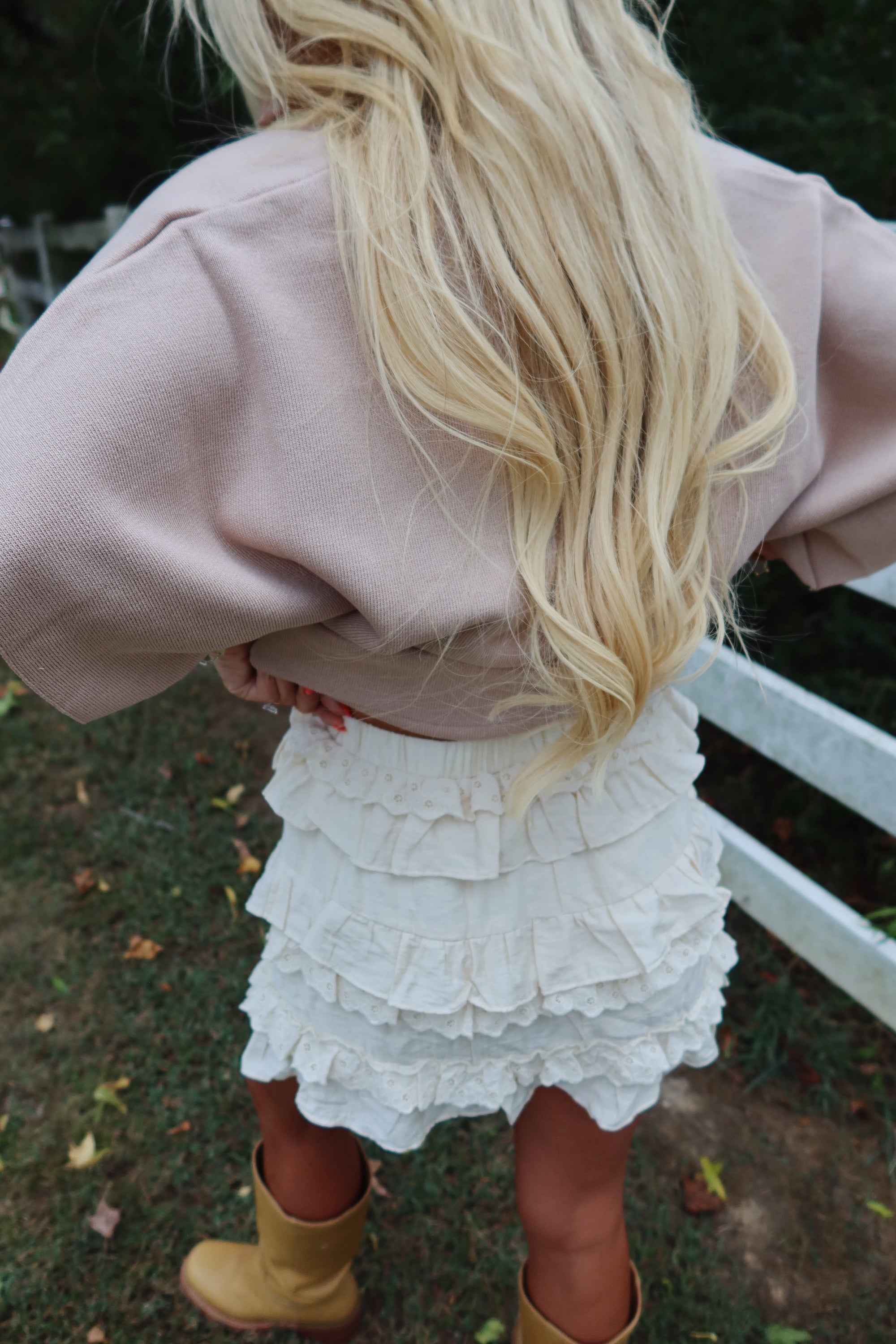 Layered Ruffled Mini Skort