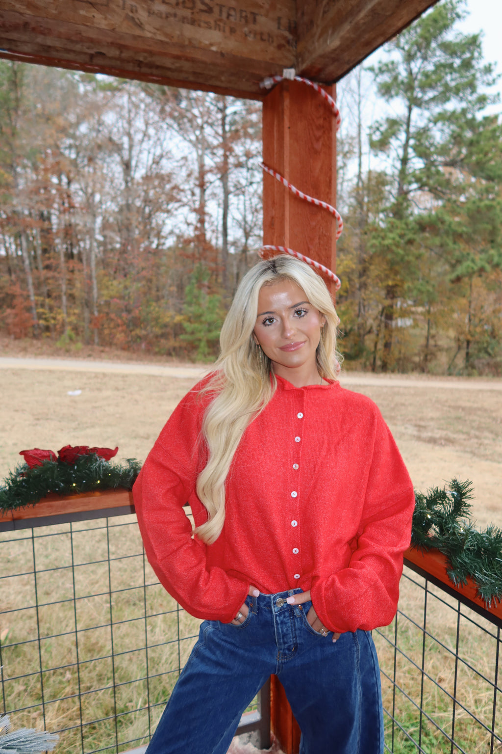 Clara Cardigan (Red)