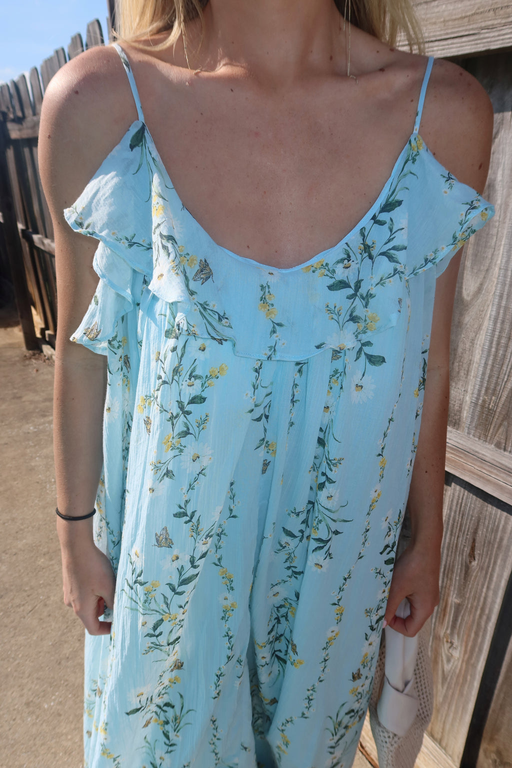 Celestine Ruffle Floral Maxi Dress