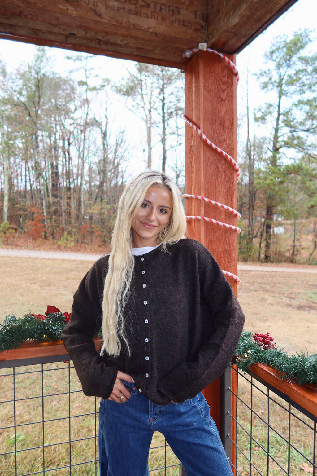 Clara Cardigan (Chocolate)