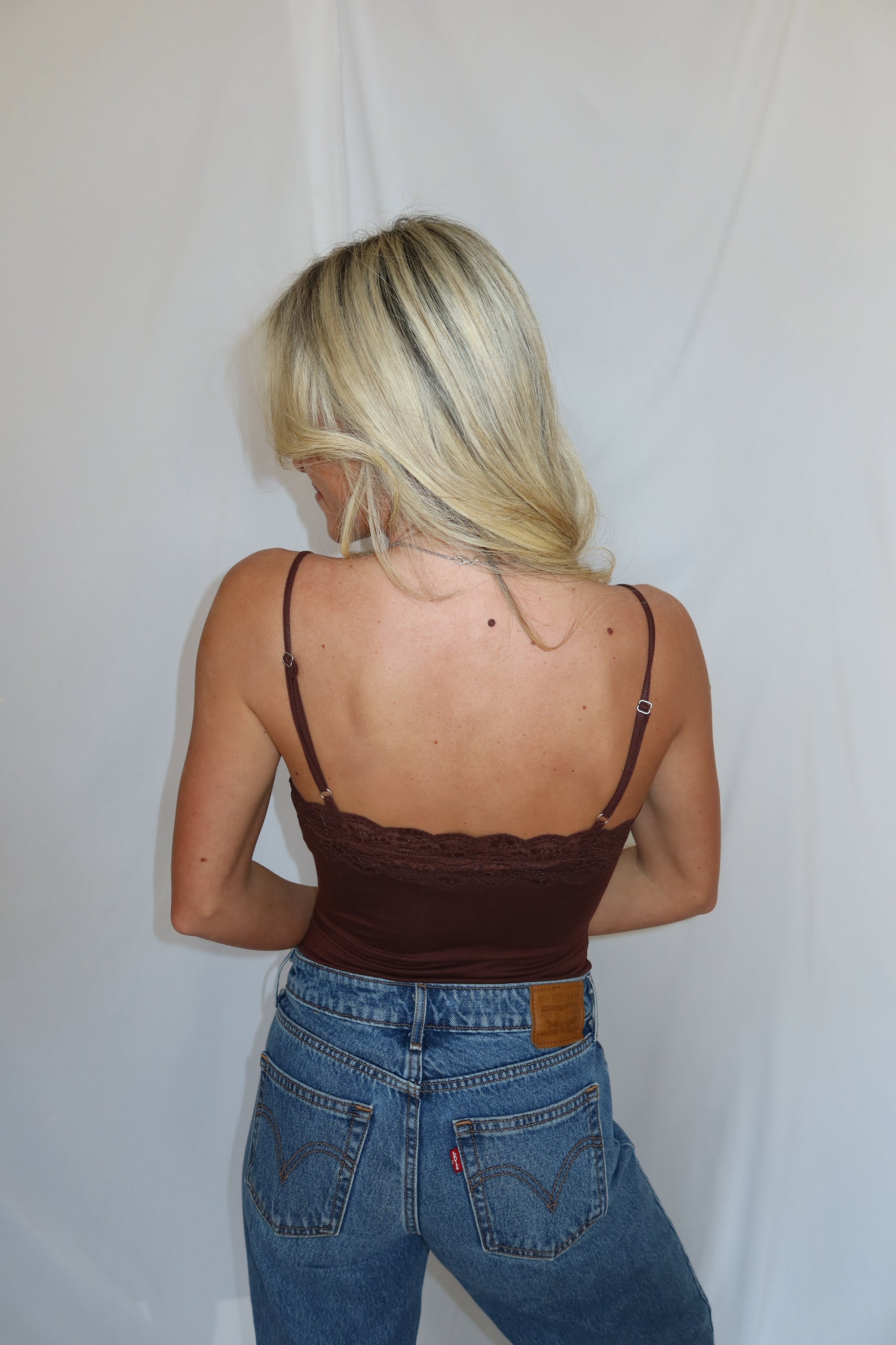 Mira Lace Bodysuit (Brown)