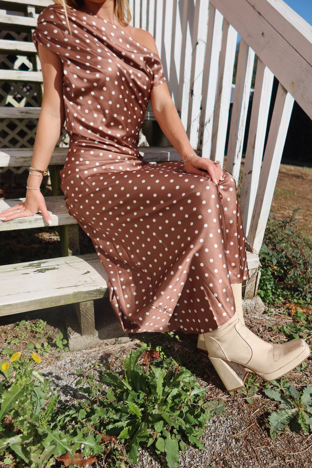 Evelyn Satin Maxi Dress