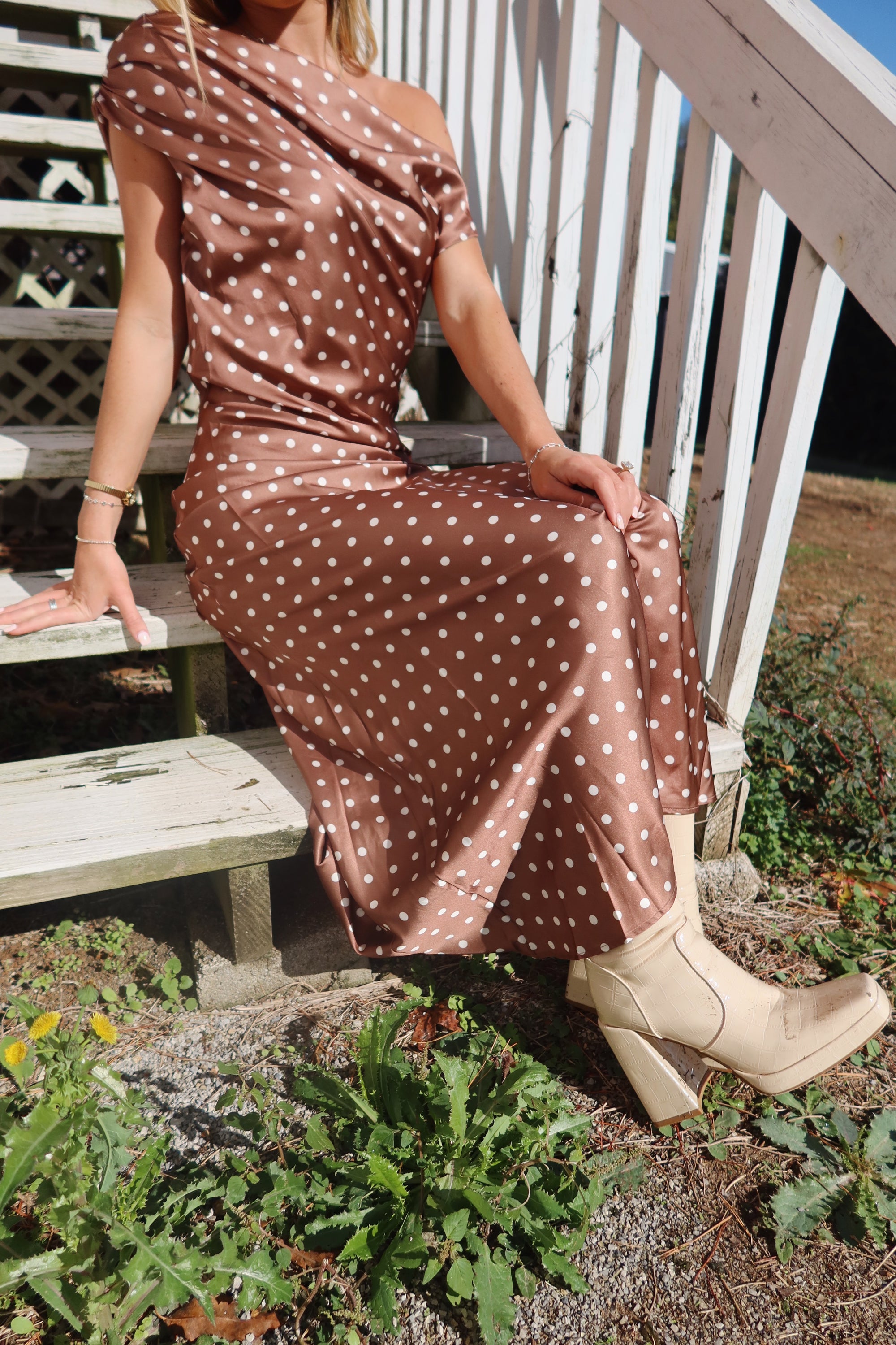 Evelyn Satin Maxi Dress