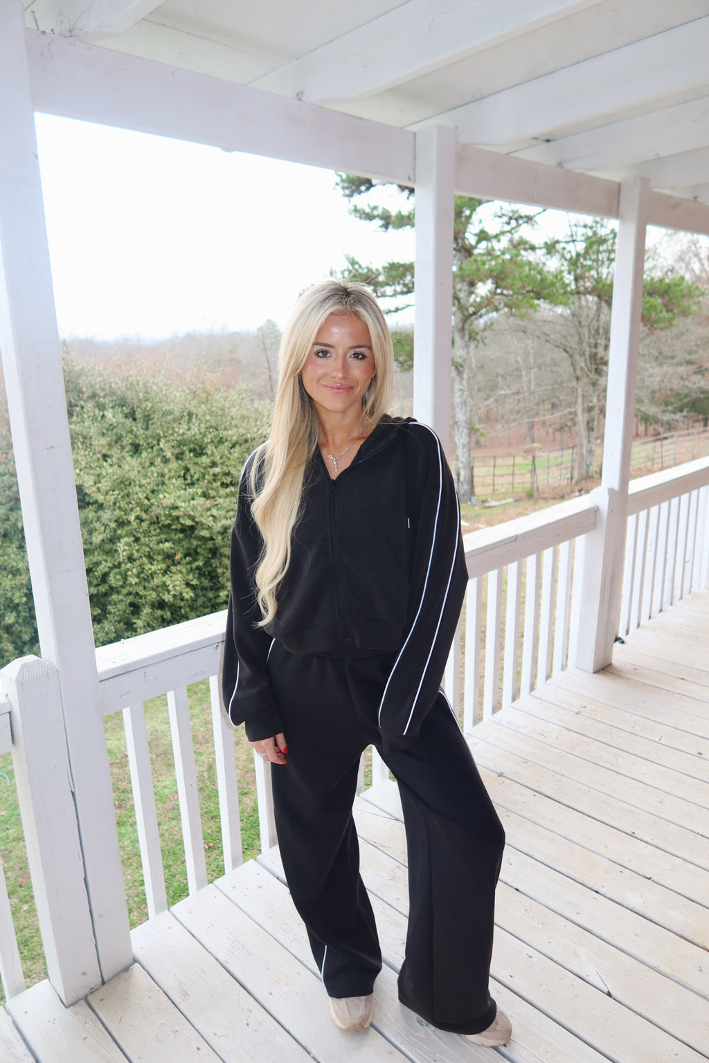 Scuba Wide Leg Pants (Black)