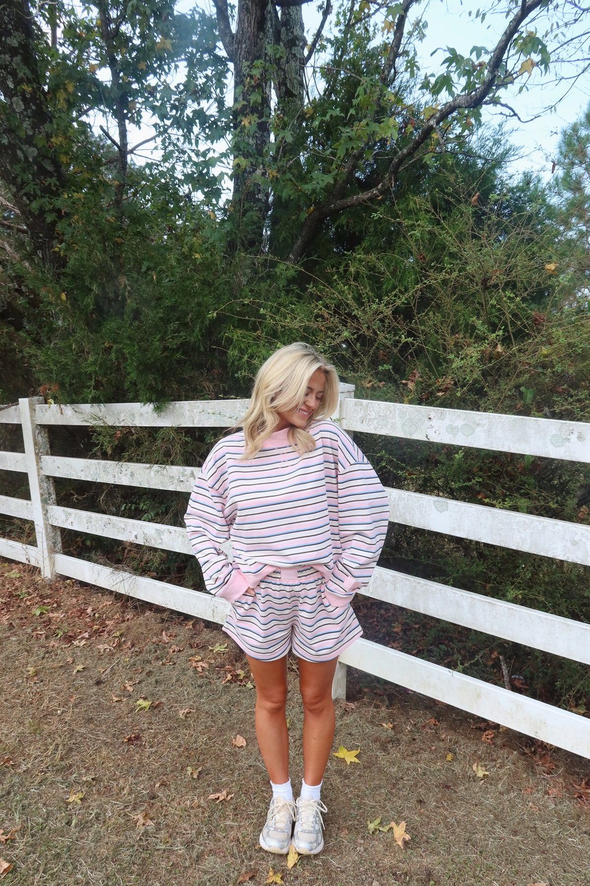 The Poppy Striped Shorts Set