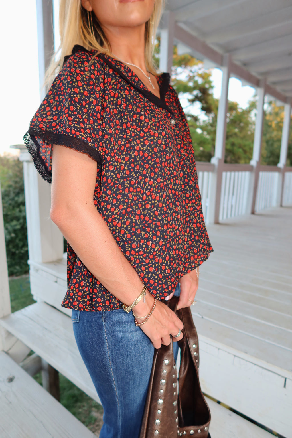 Autumn Floral Blouse