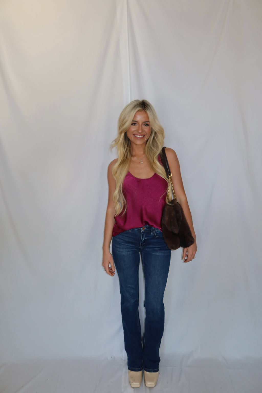 Bree Crushed Satin Top