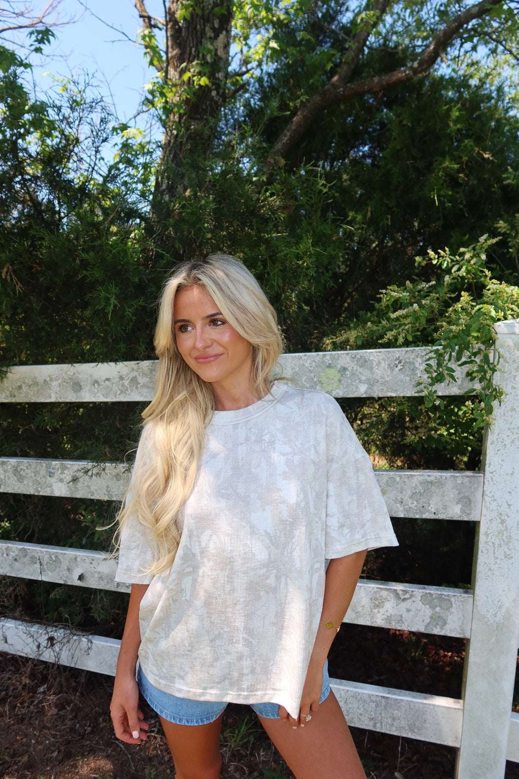 Ribbed Camo Tee