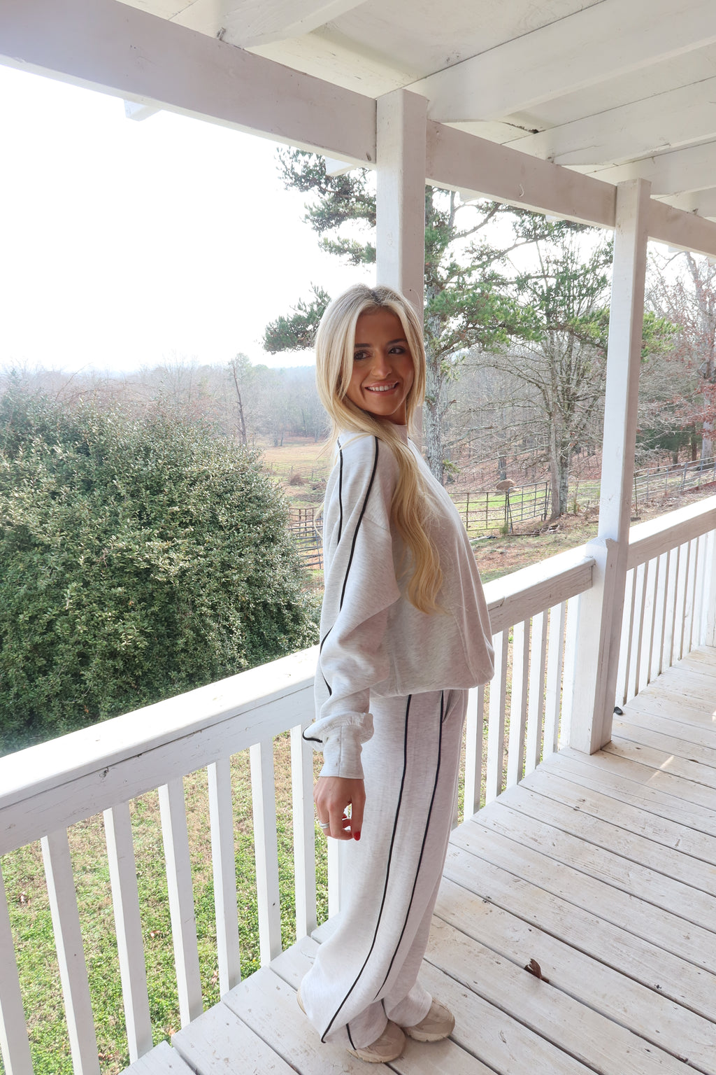 Morning Fog Mock neck