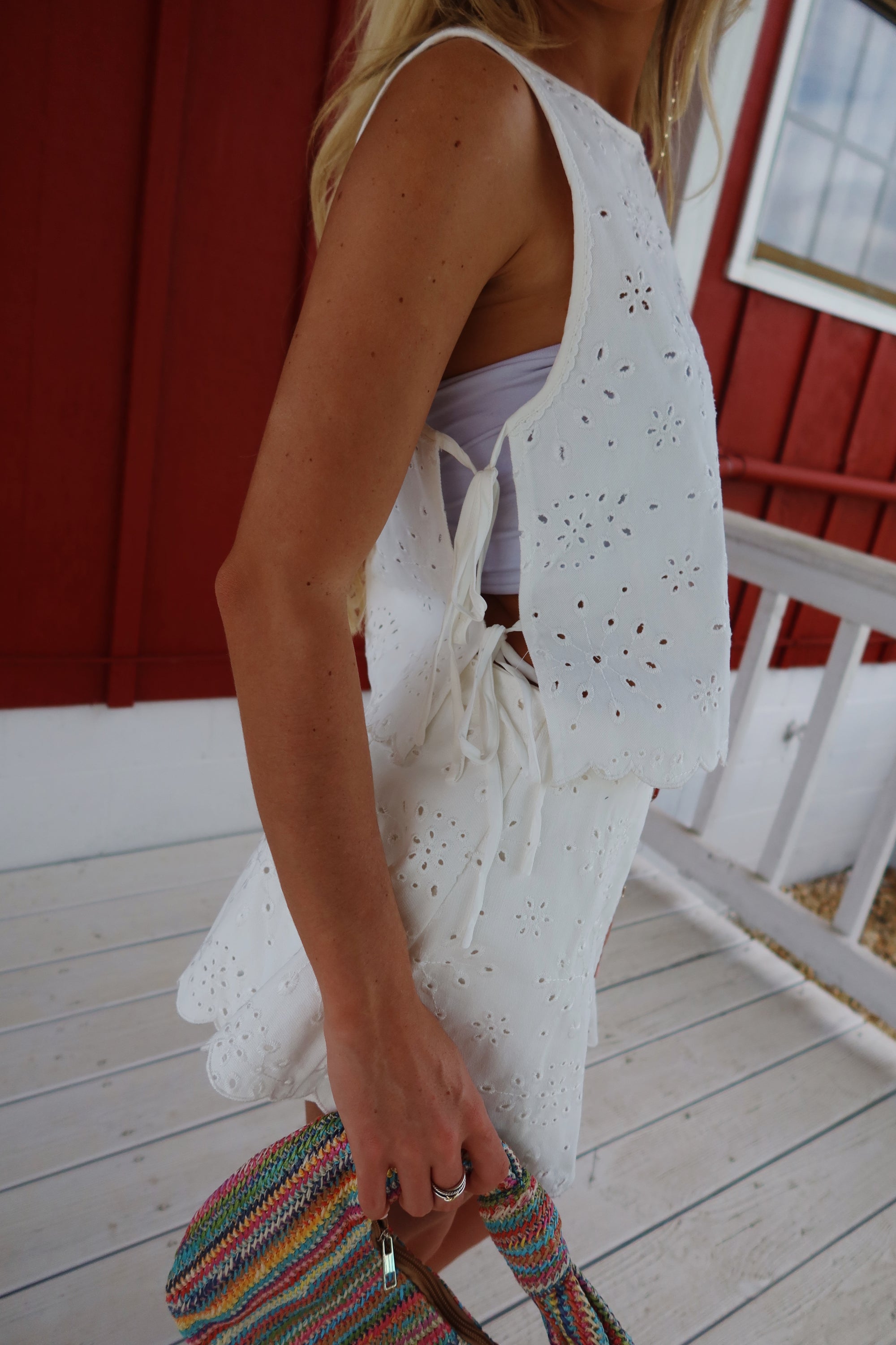 Delaney Eyelet Skort Set