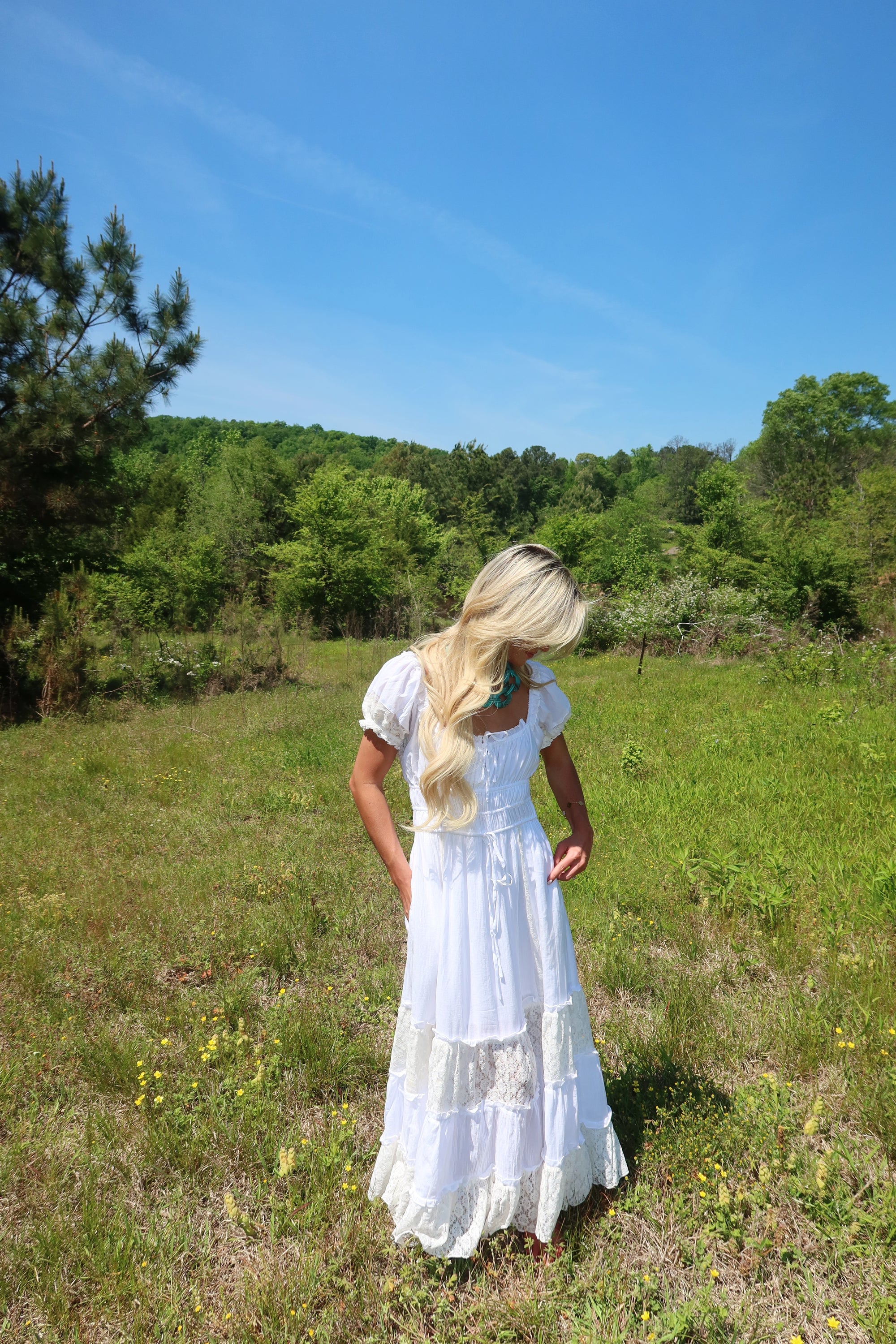 Southern Lace Tiered Maxi Dress