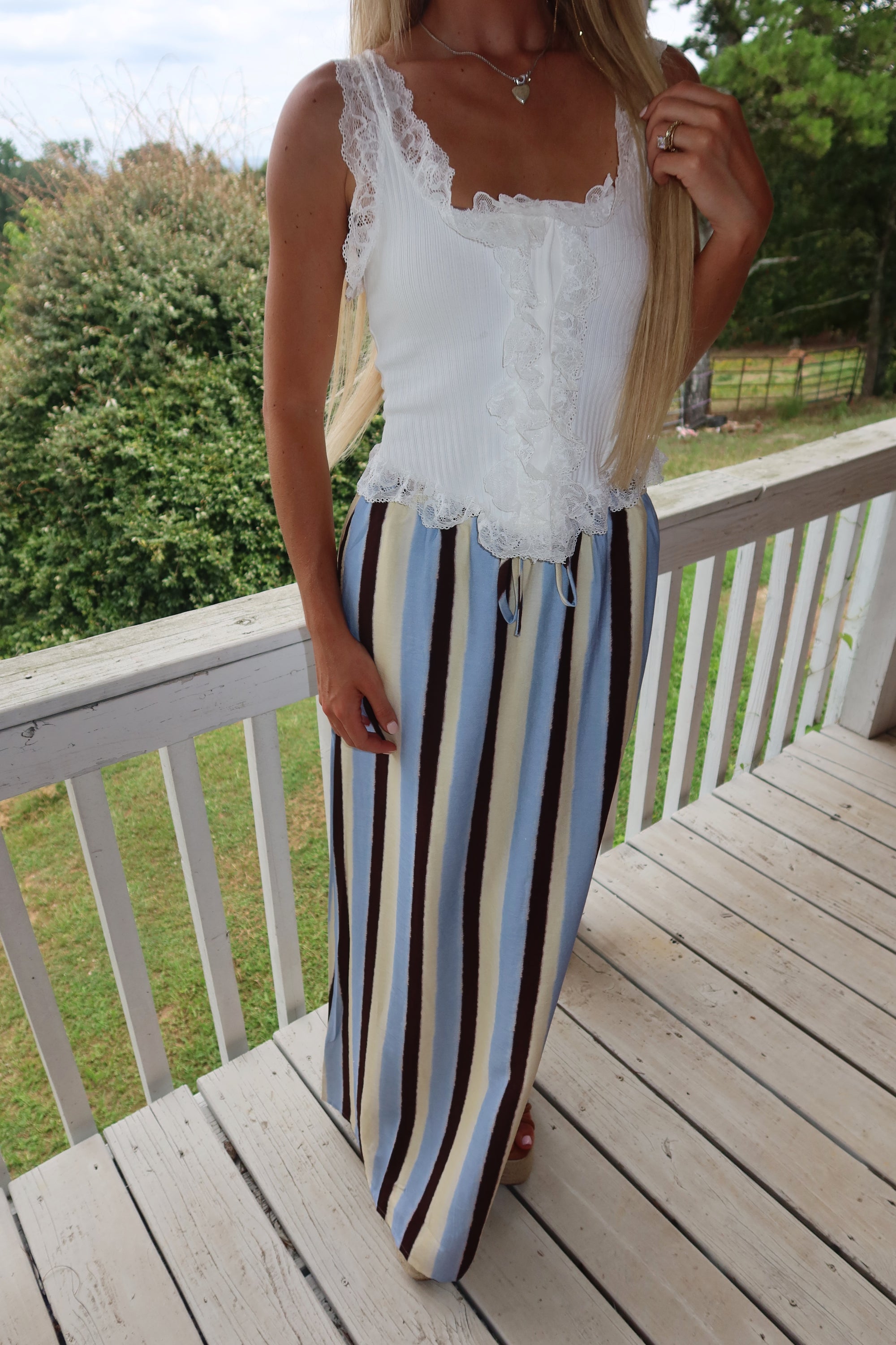 Retro Avenue Maxi Skirt