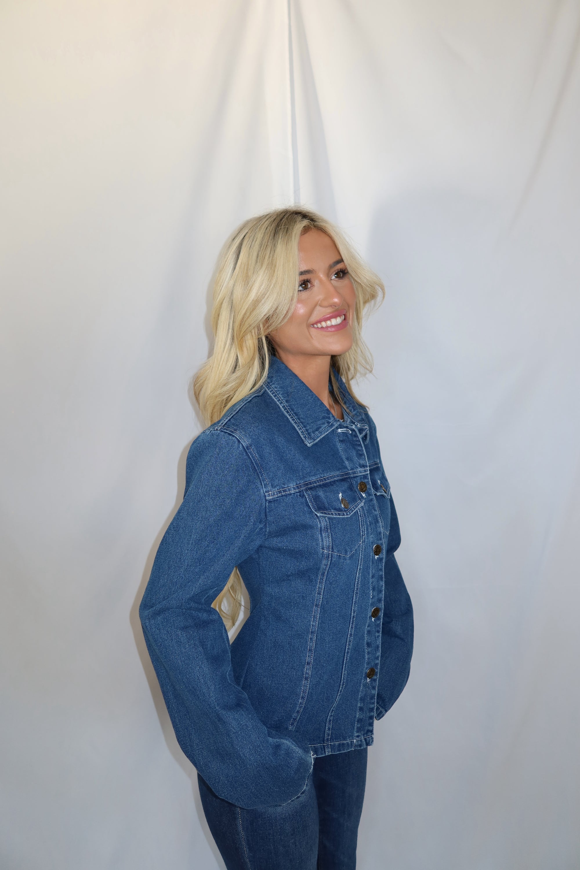 Mareli Fitted Denim Top