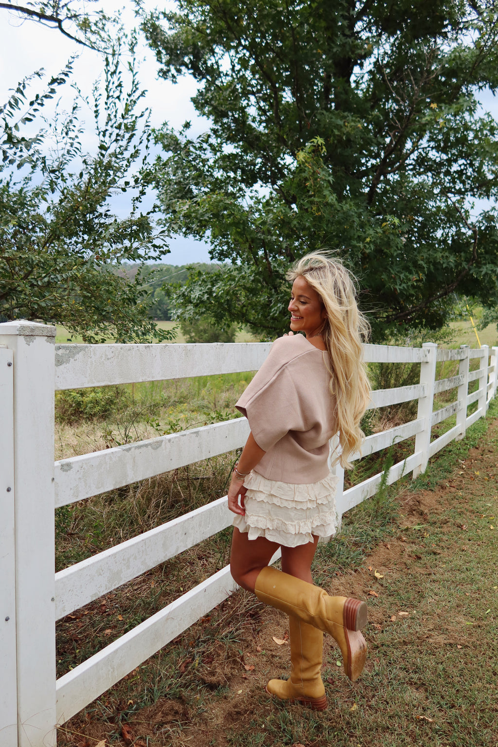 Layered Ruffled Mini Skort