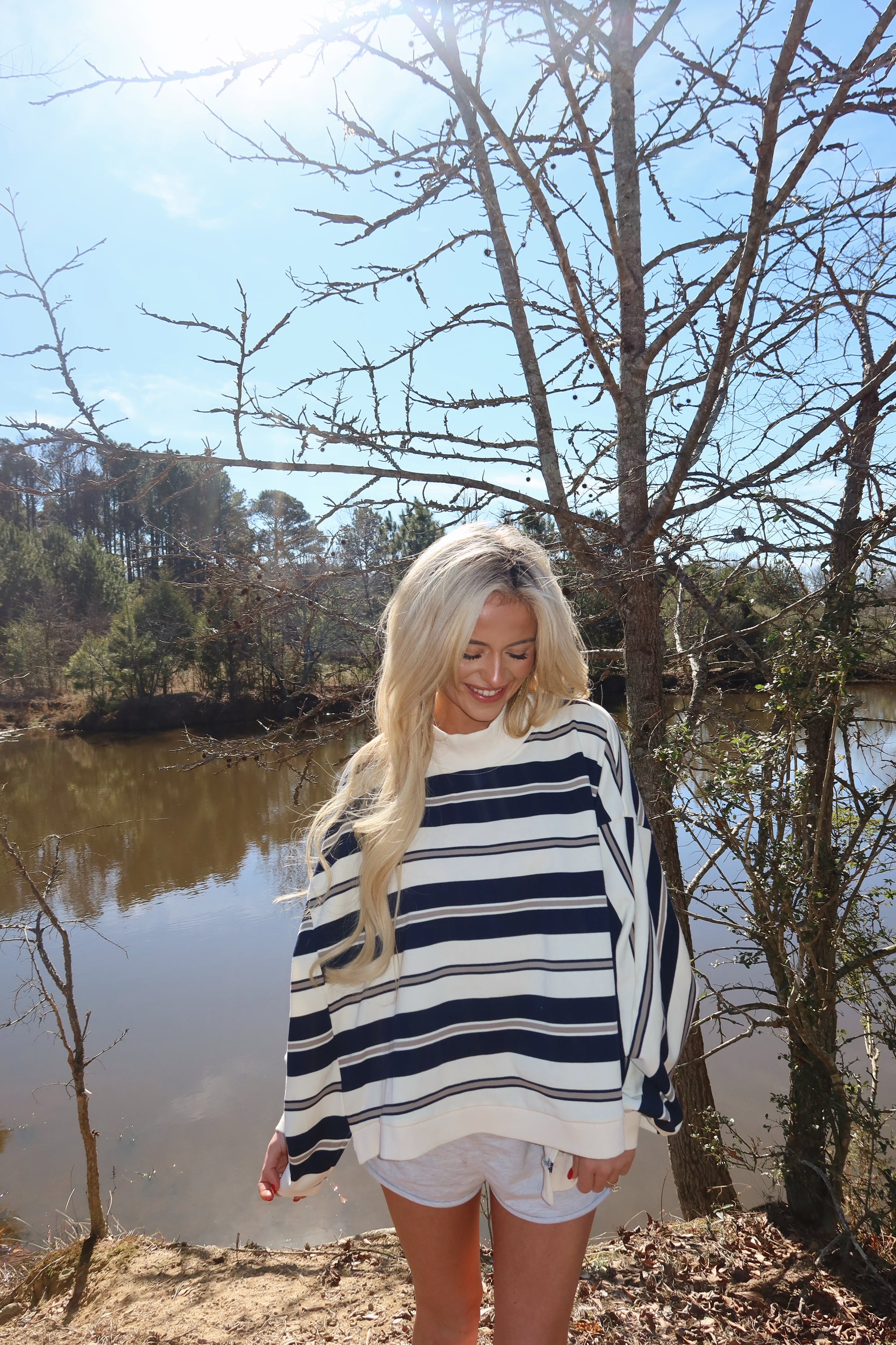 Varsity Mock neck (Navy)