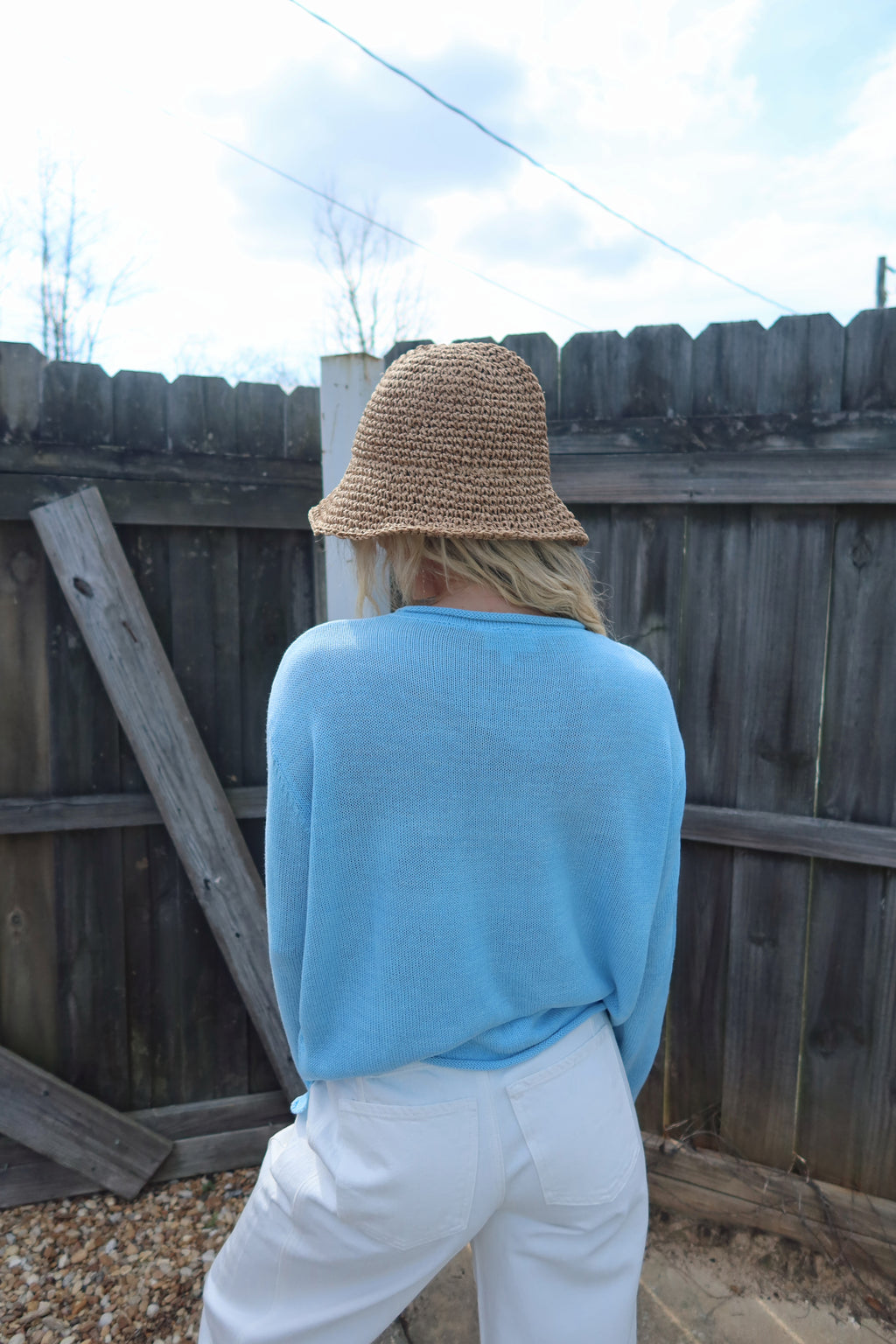 Beach Knit- Oyster Blue