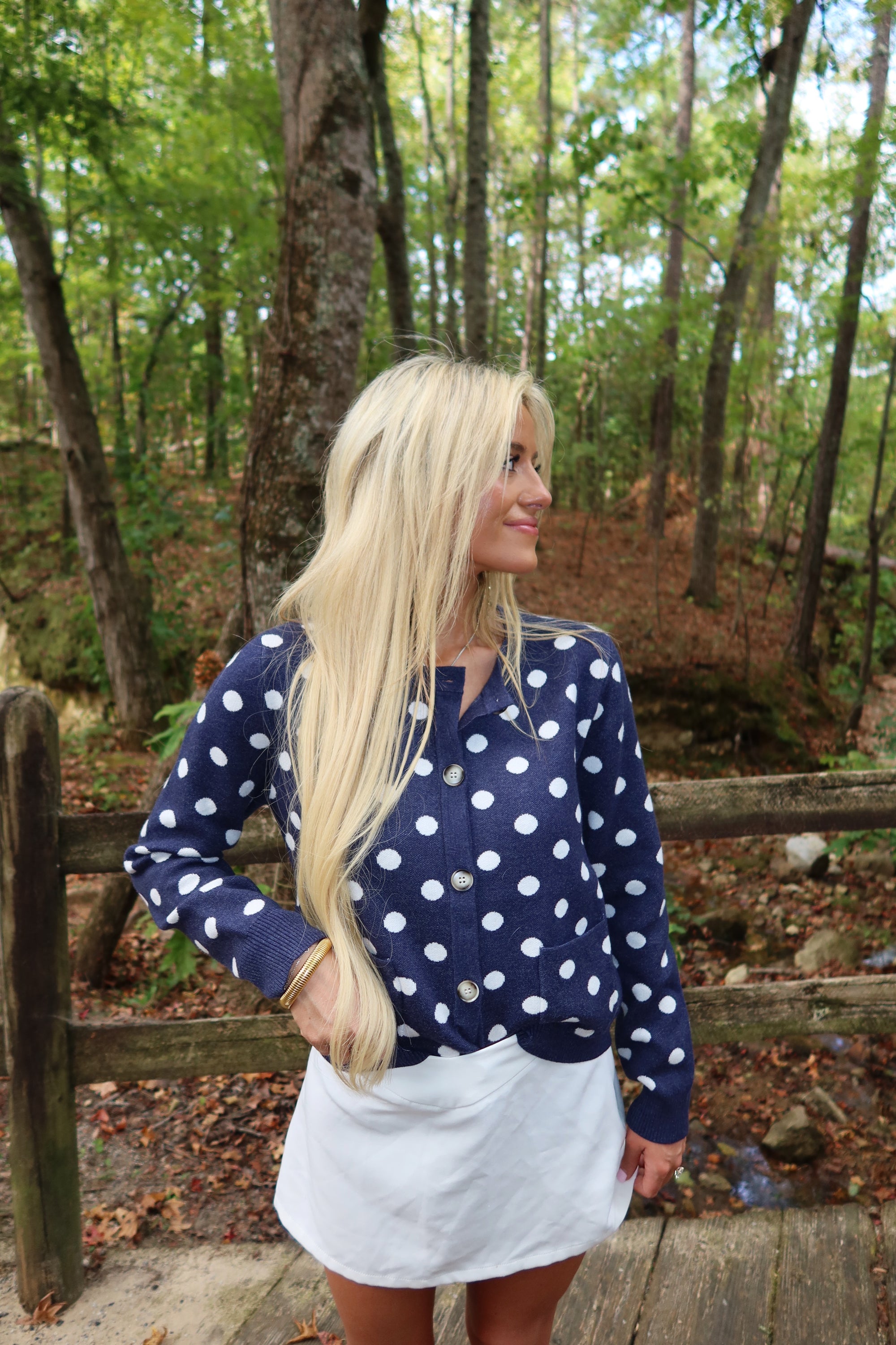 Spotted Charm Cardigan