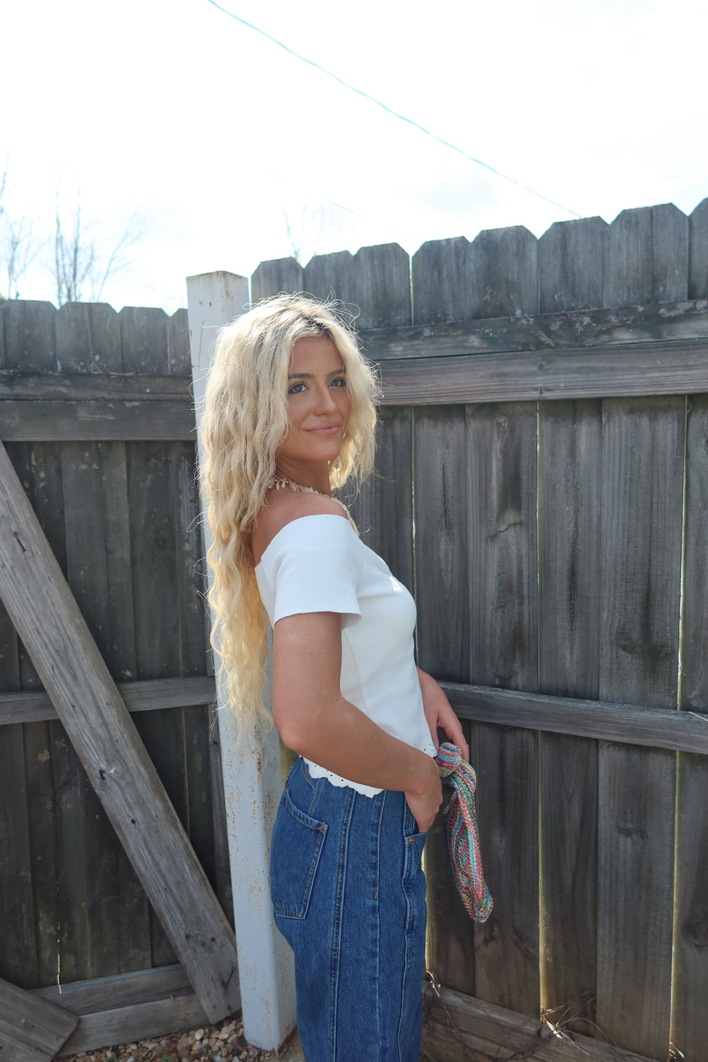 Clarence Scalloped OTS Top